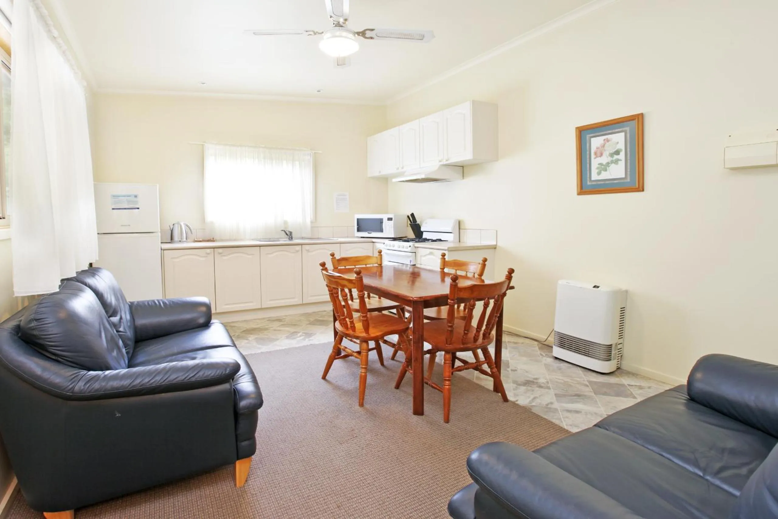 Living room in Otways Tourist Park