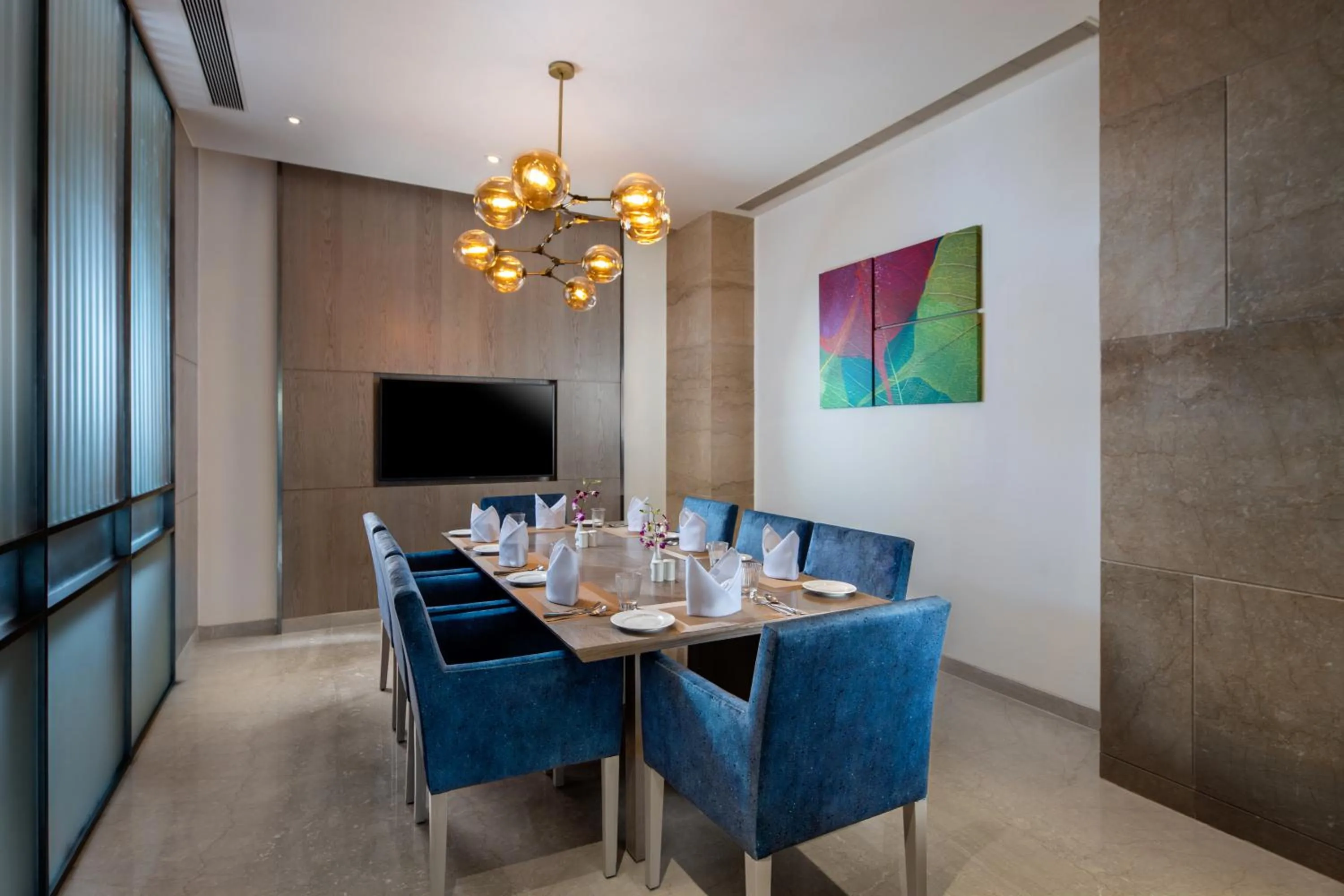 Dining area in Royal Hometel Suites