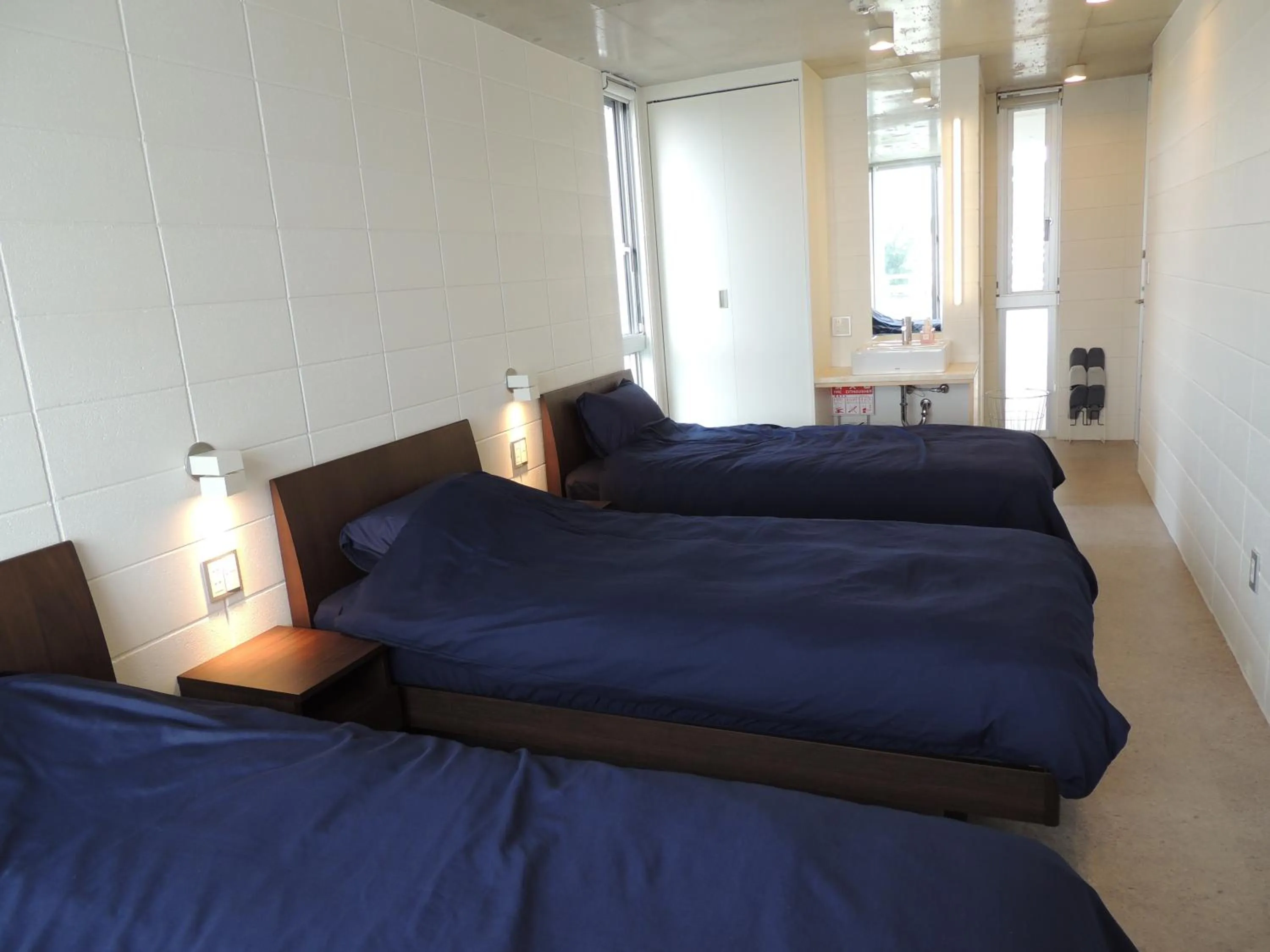 Bedroom, Bed in Umi no Yado Umikaze