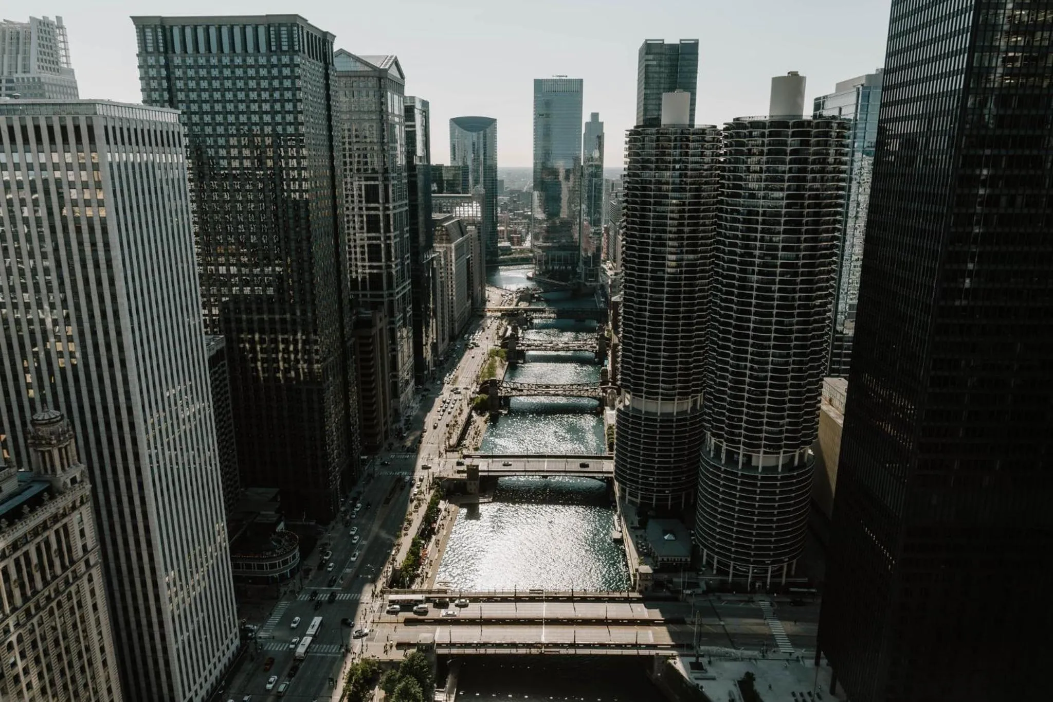 Bird's eye view in Club Quarters Hotel Wacker at Michigan, Chicago
