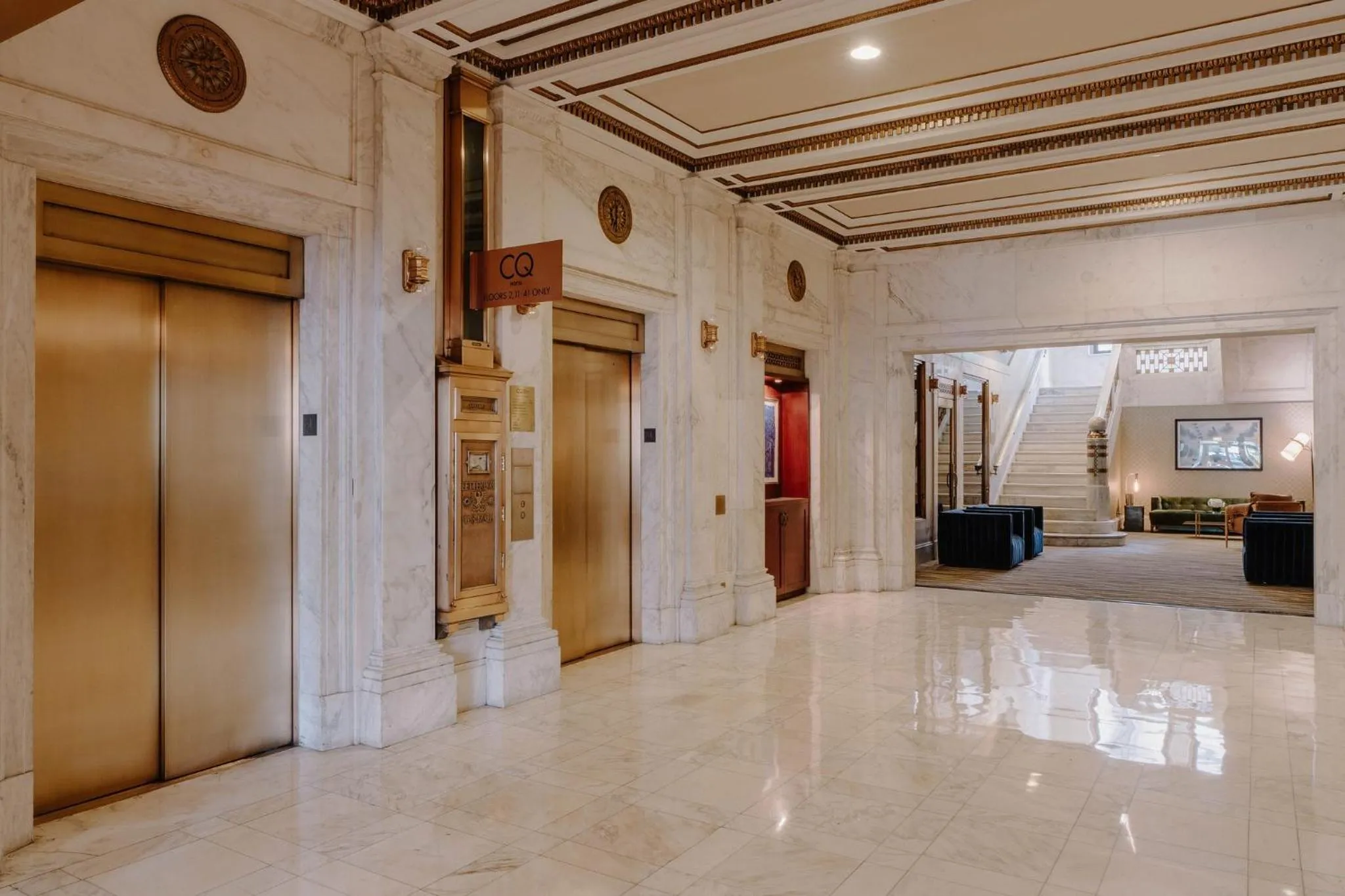 Lobby or reception in Club Quarters Hotel Wacker at Michigan, Chicago