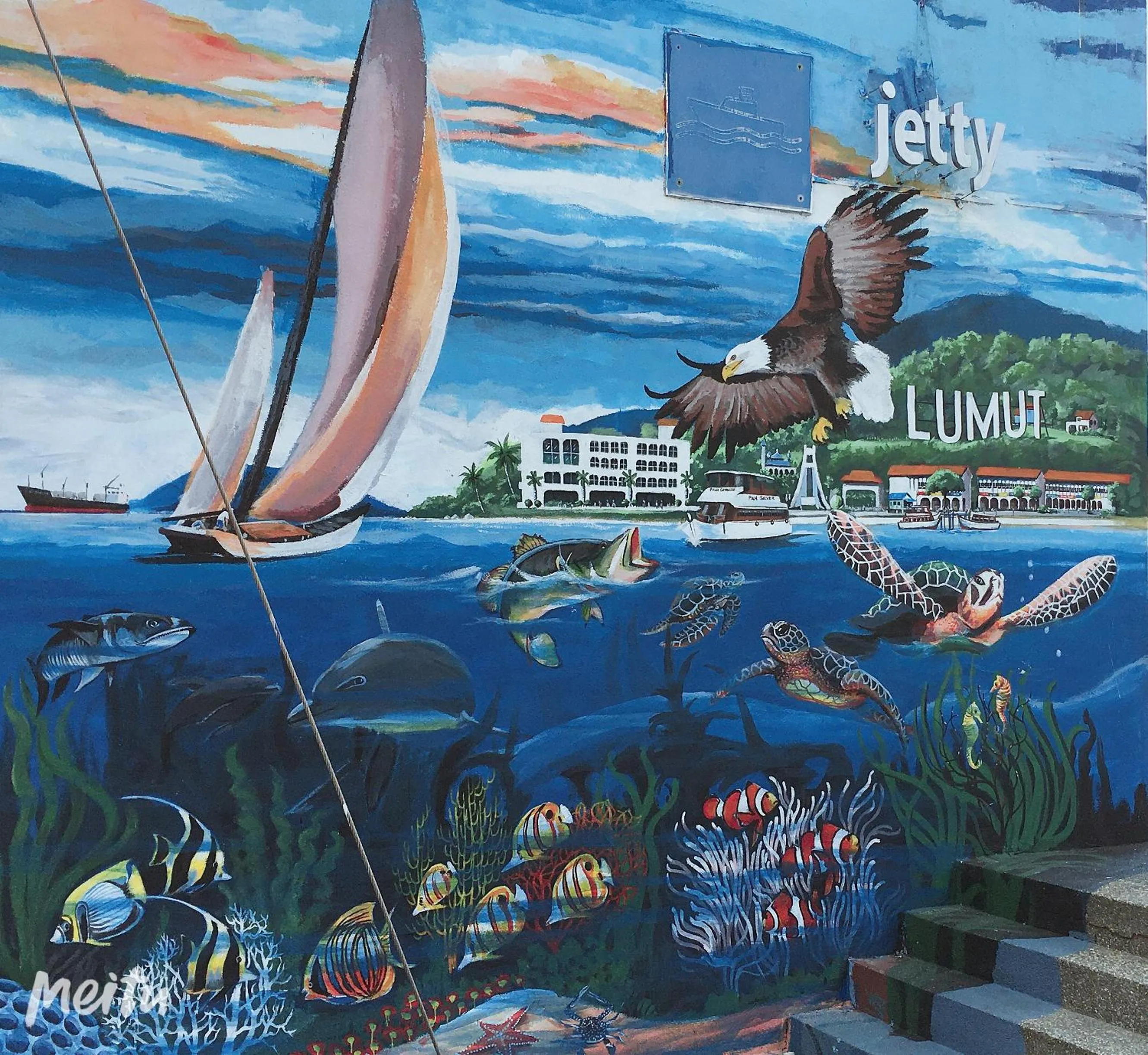 Area and facilities in Dindings Pantai Desair Apartment By DPD