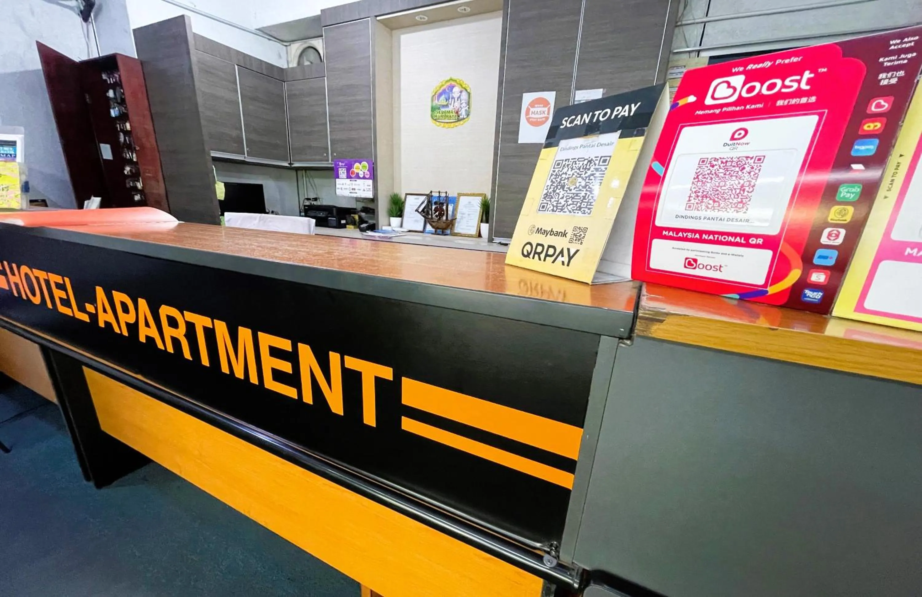 Lobby or reception in Dindings Pantai Desair Apartment By DPD