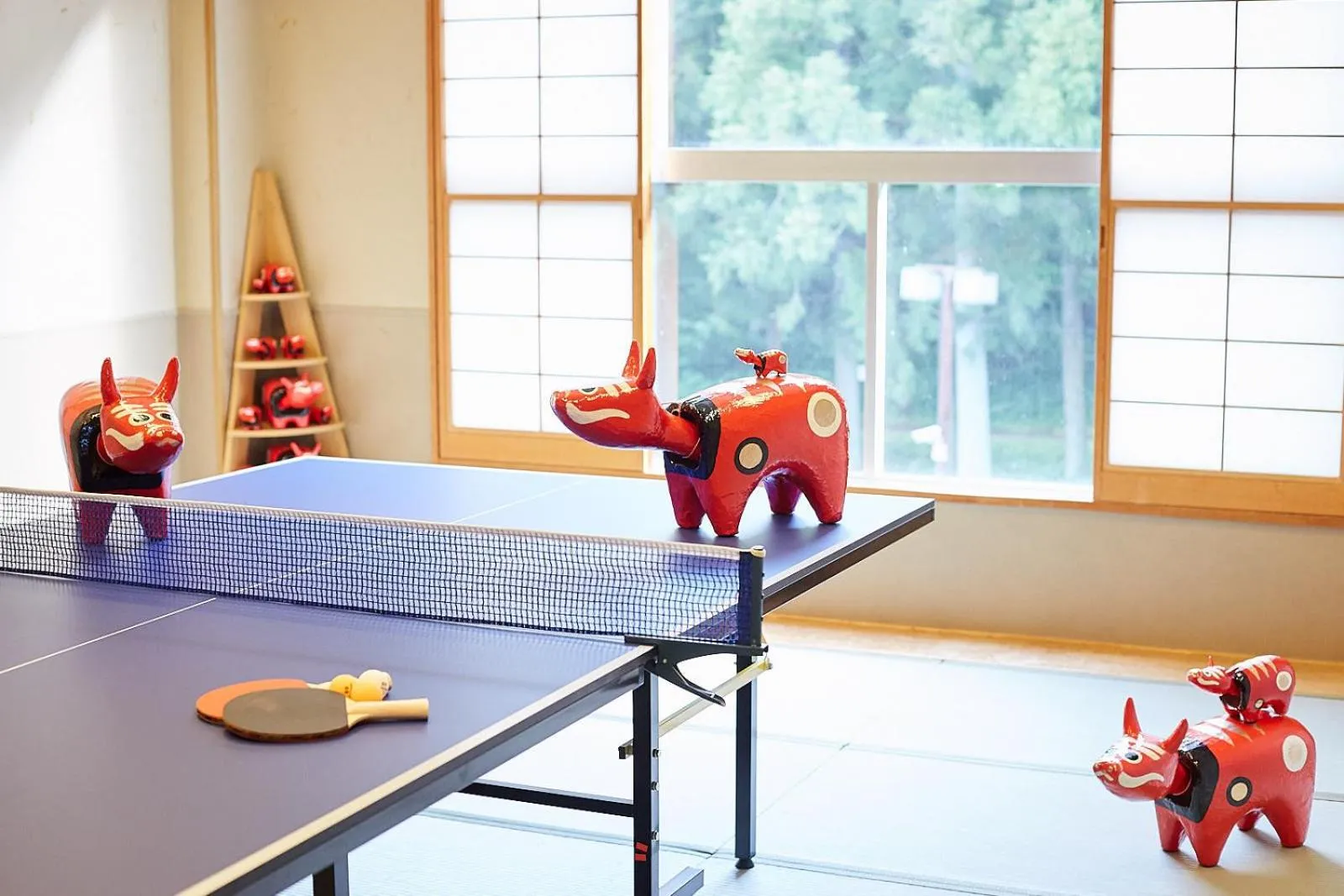 Table tennis in Yutoriro Bandai Atami