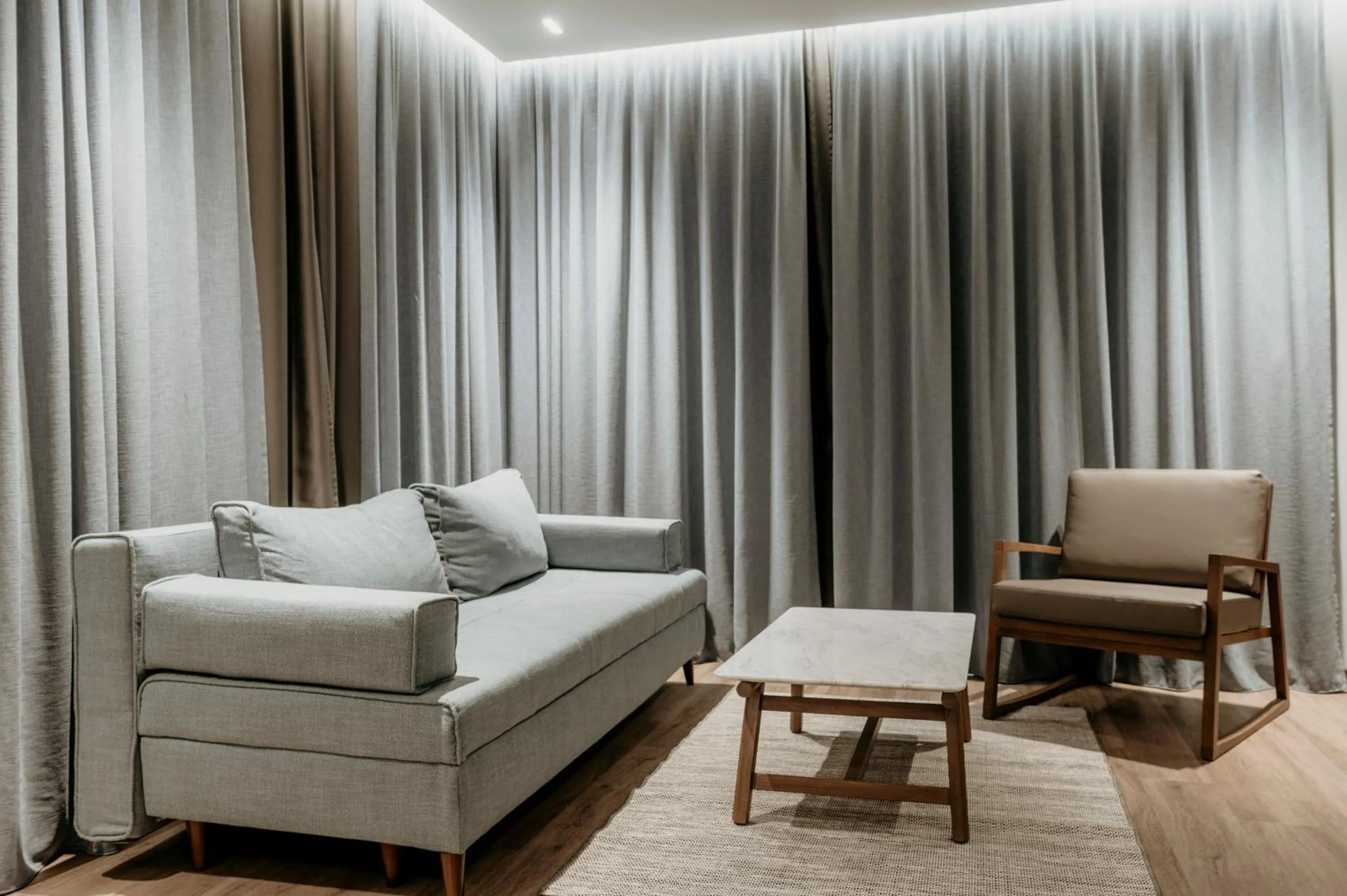 Seating area in Aya Hotel