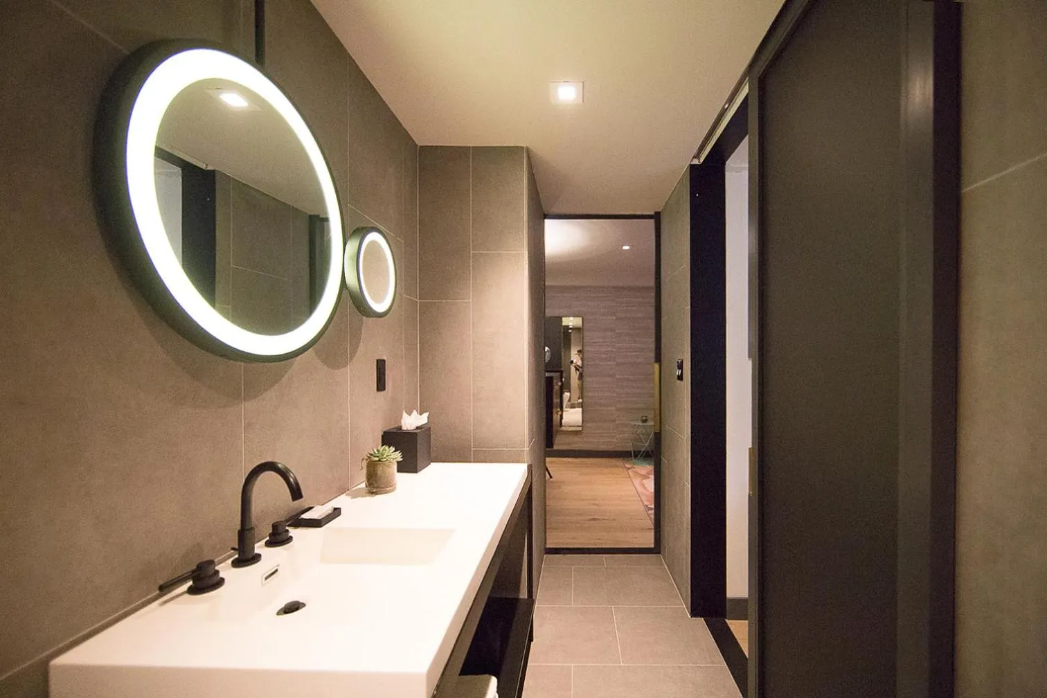 Bathroom in The Time New York, part of JdV by Hyatt