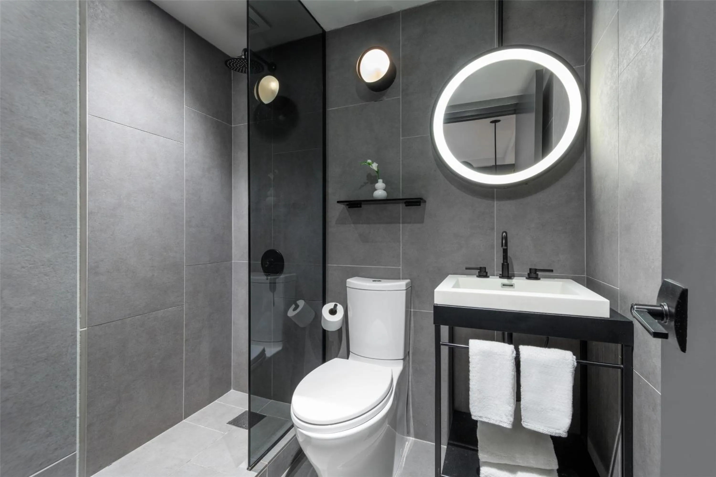 Bathroom in The Time New York, part of JdV by Hyatt