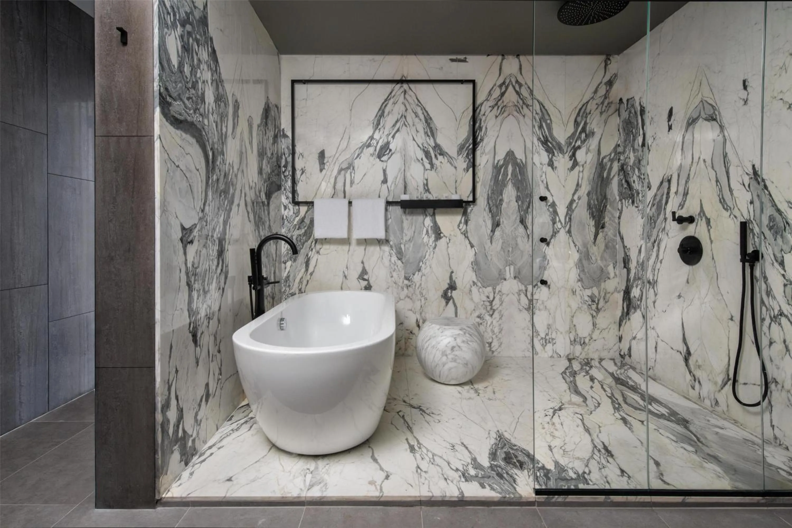 Bathroom in The Time New York, part of JdV by Hyatt