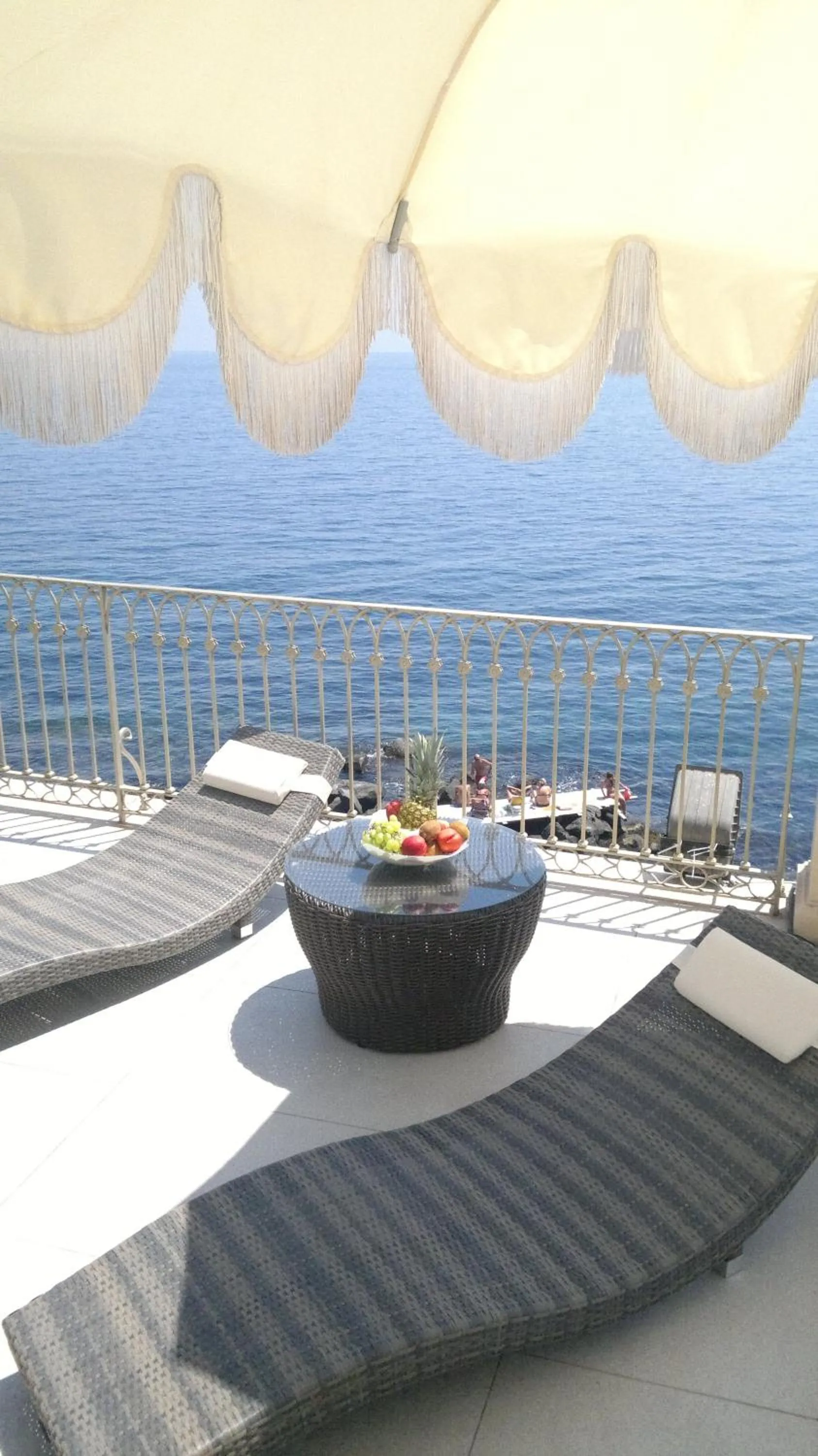 Balcony/Terrace in B&B Acireale - Il Cavalluccio Marino Fronte Mare