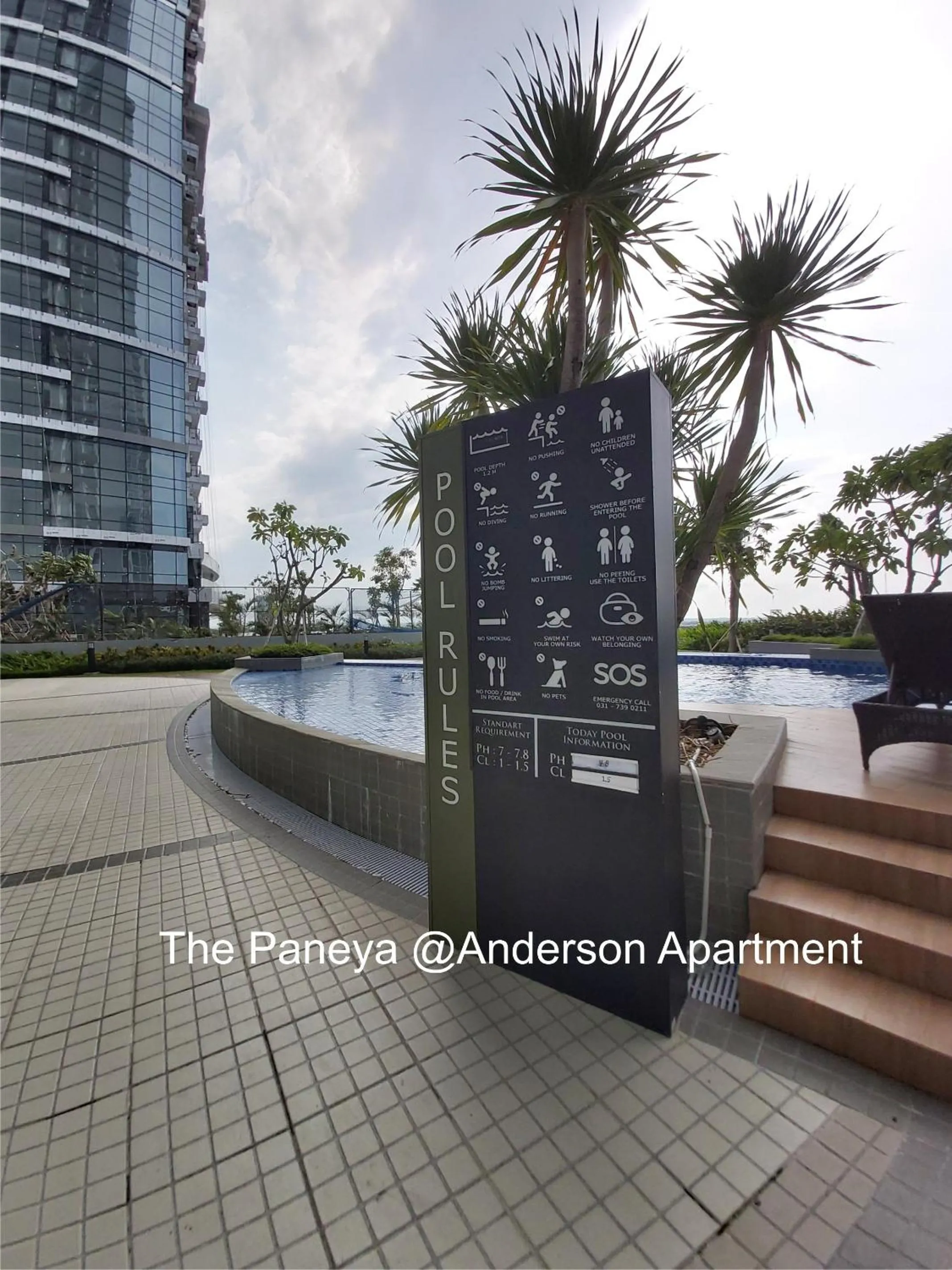 Swimming pool in The Paneya@Anderson Apartment