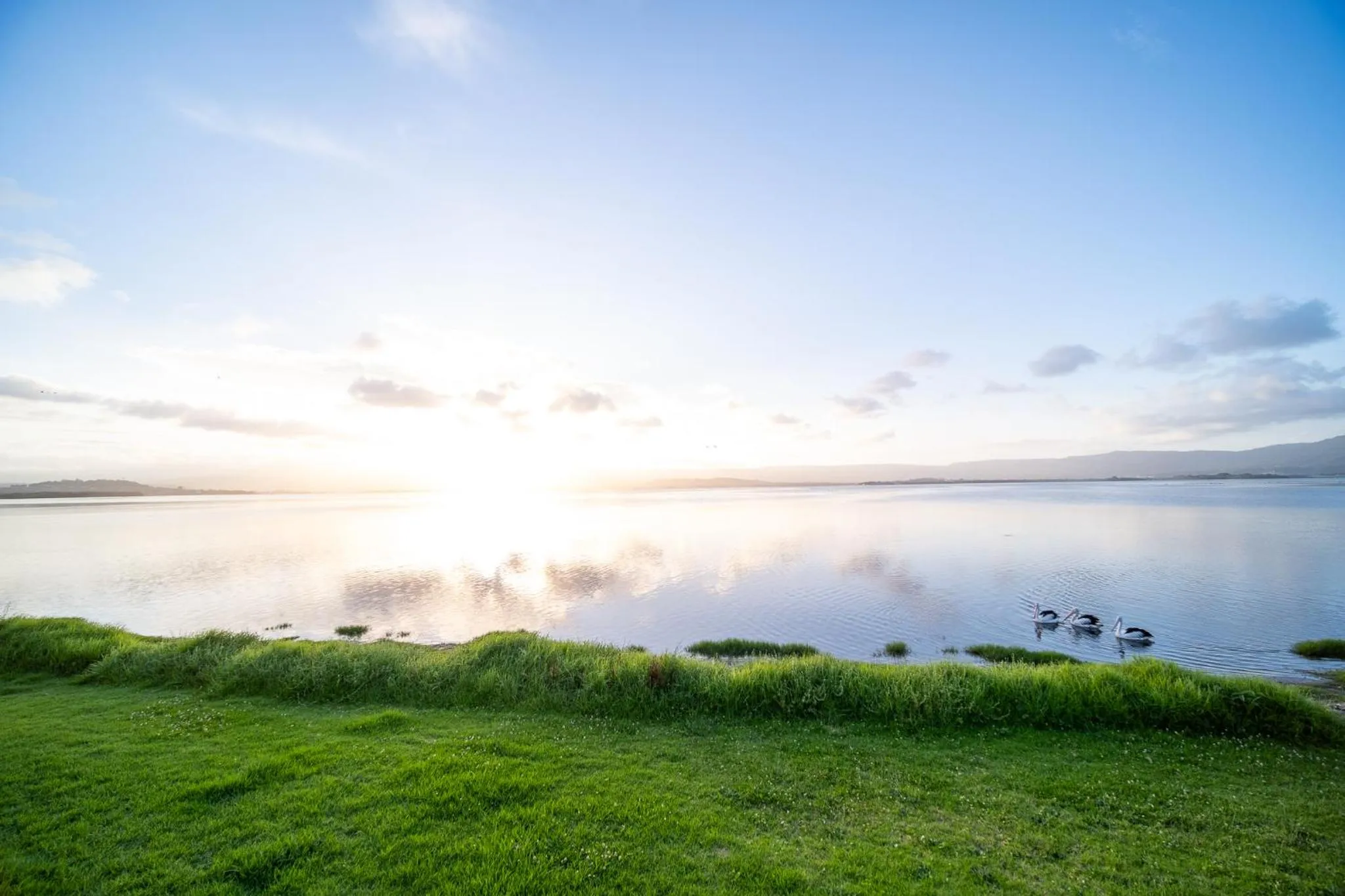 Lake view in Lakeside Inn Wollongong