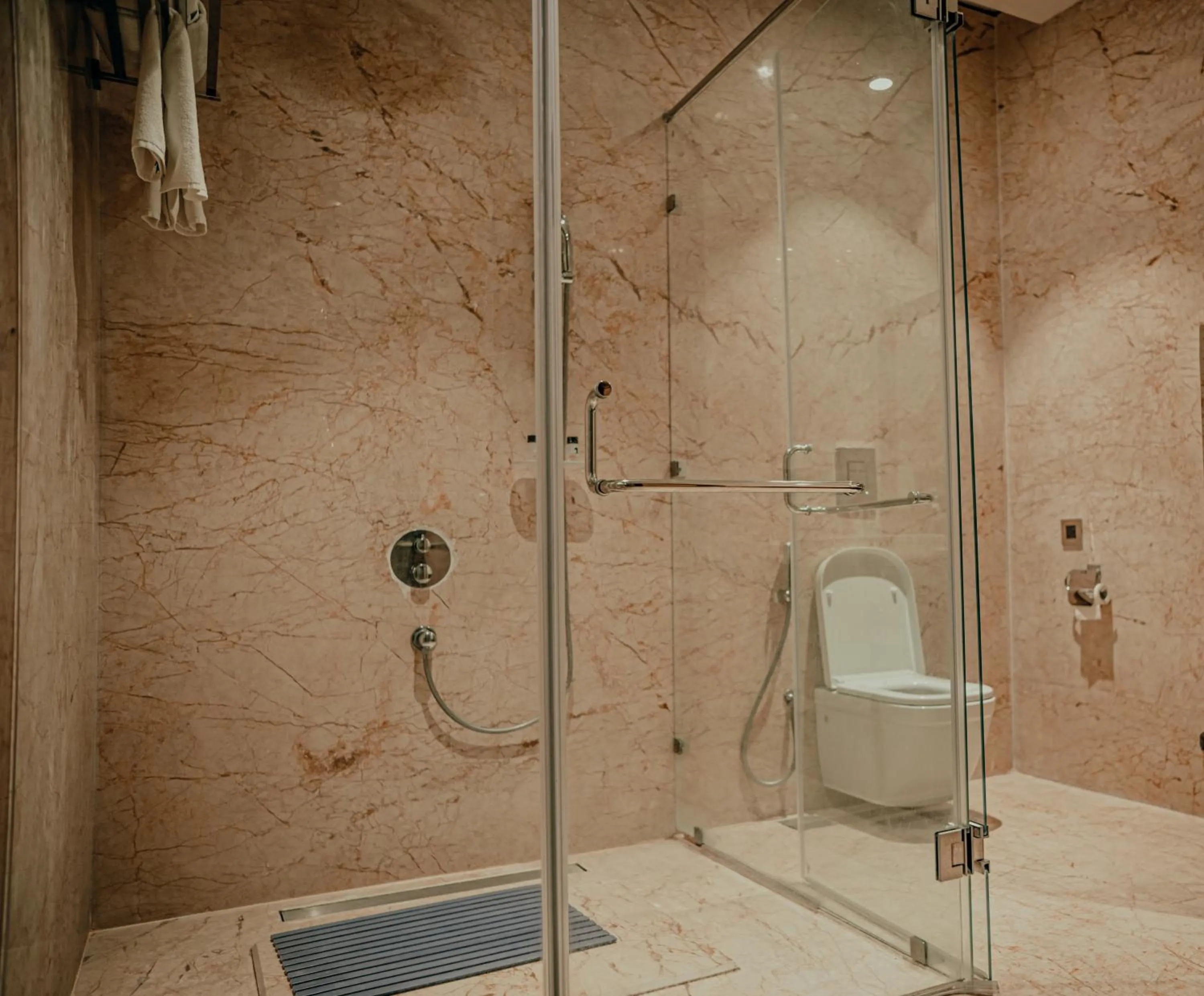 Bathroom in Pushkara Resort and Spa, Pushkar