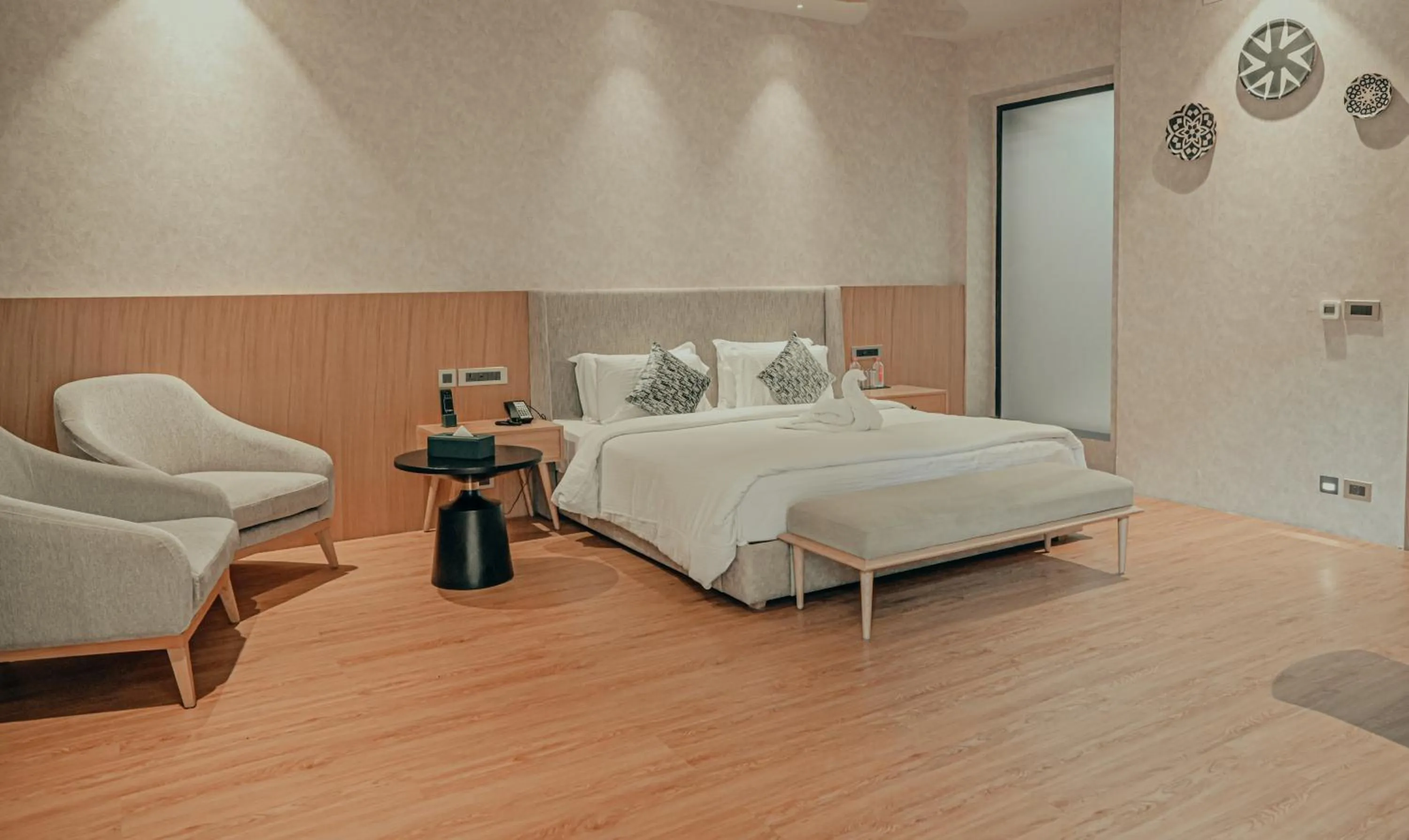 Bedroom, Bed in Pushkara Resort and Spa, Pushkar