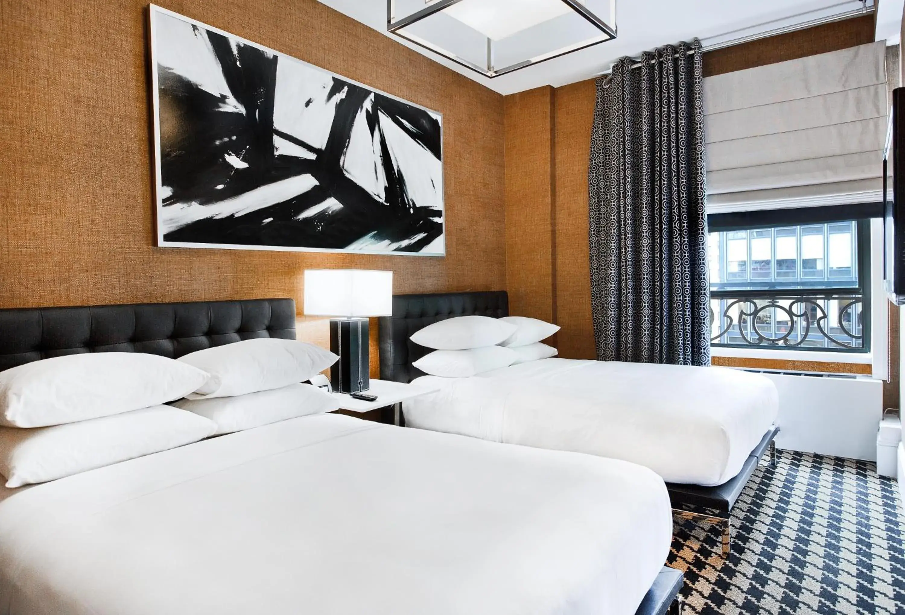 Deluxe Double Room with Two Double Beds in Ameritania at Times Square Deluxe Double Room with Two Double Beds in Ameritania at Times Square