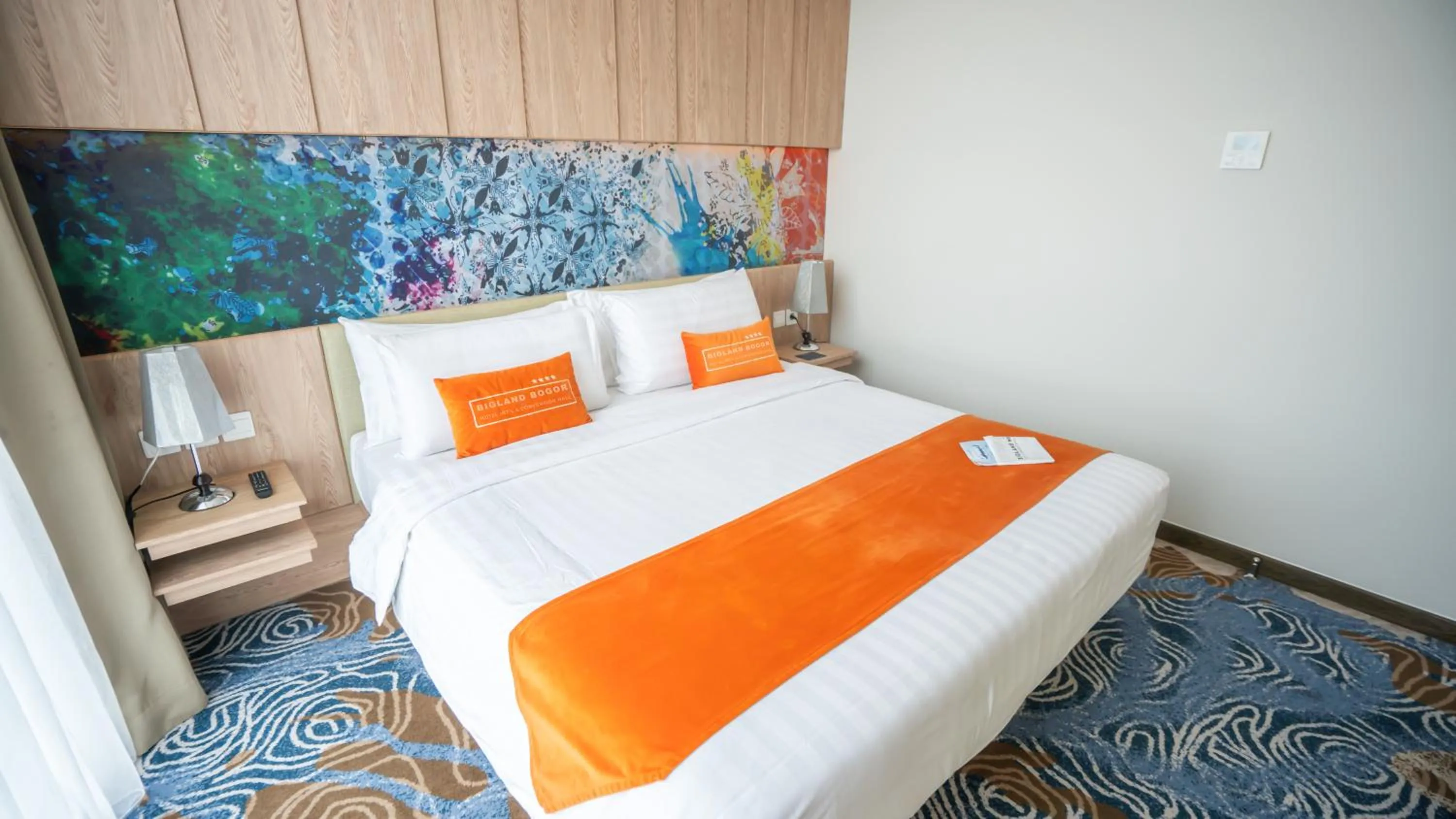 Bed in Bigland Bogor Hotel Powered by Archipelago