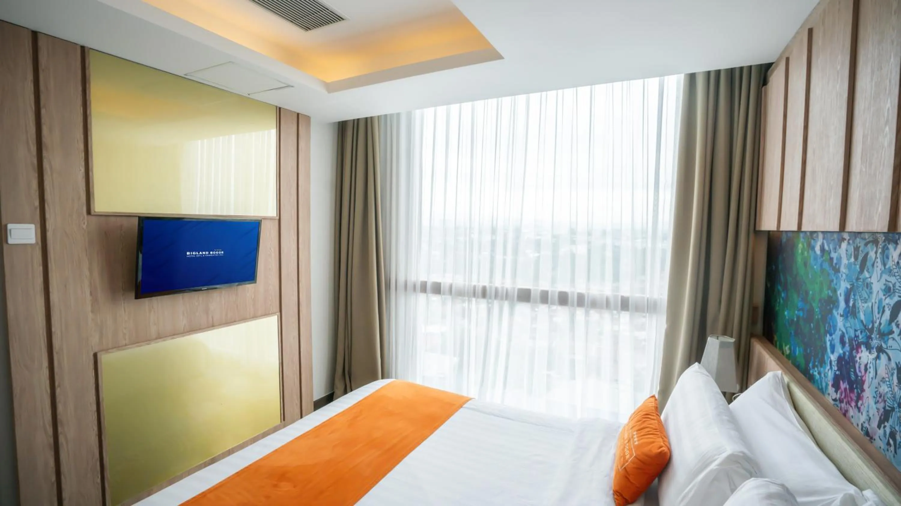 Bedroom, Bed in Bigland Bogor Hotel Powered by Archipelago