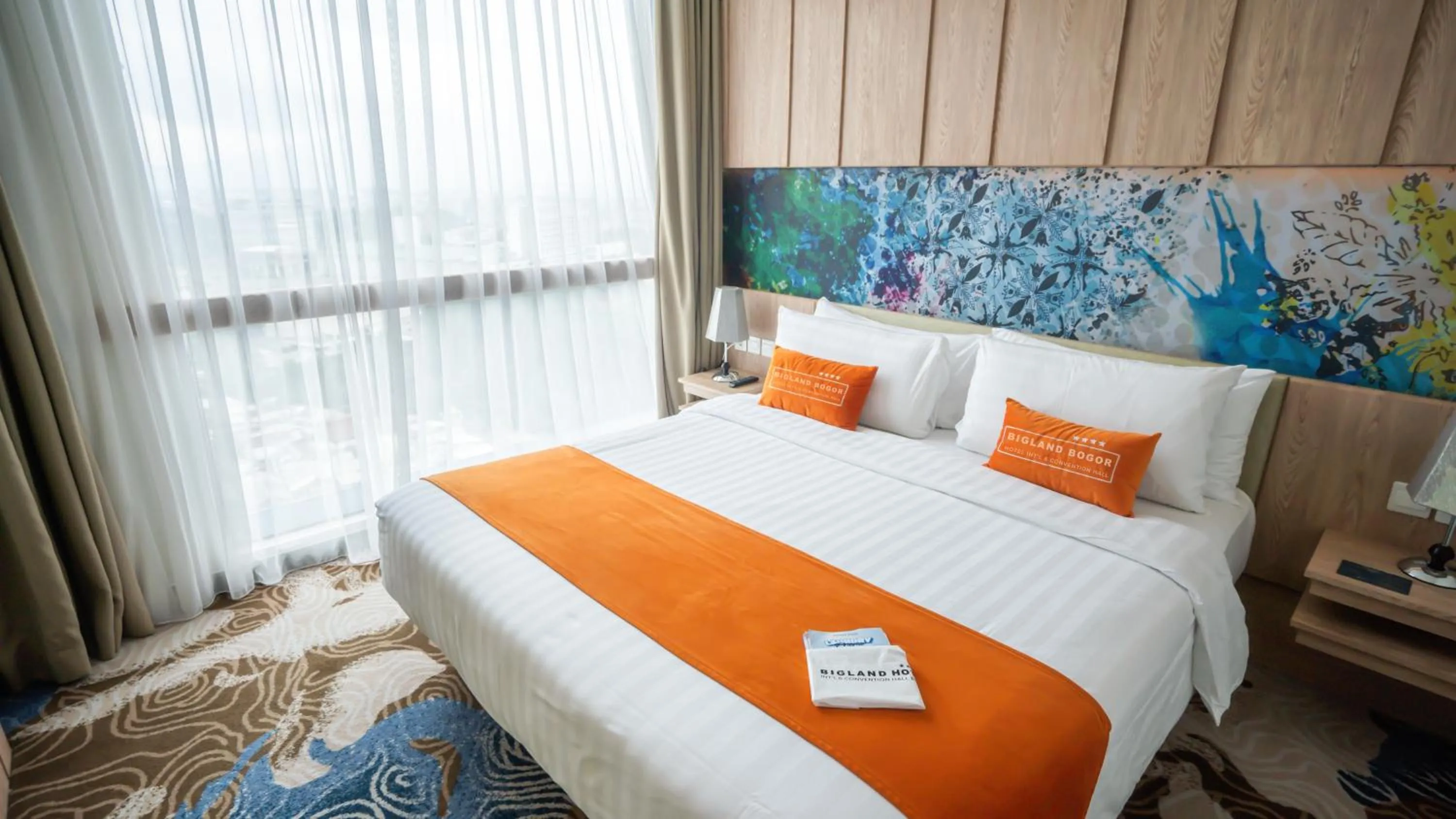 Bed in Bigland Bogor Hotel Powered by Archipelago