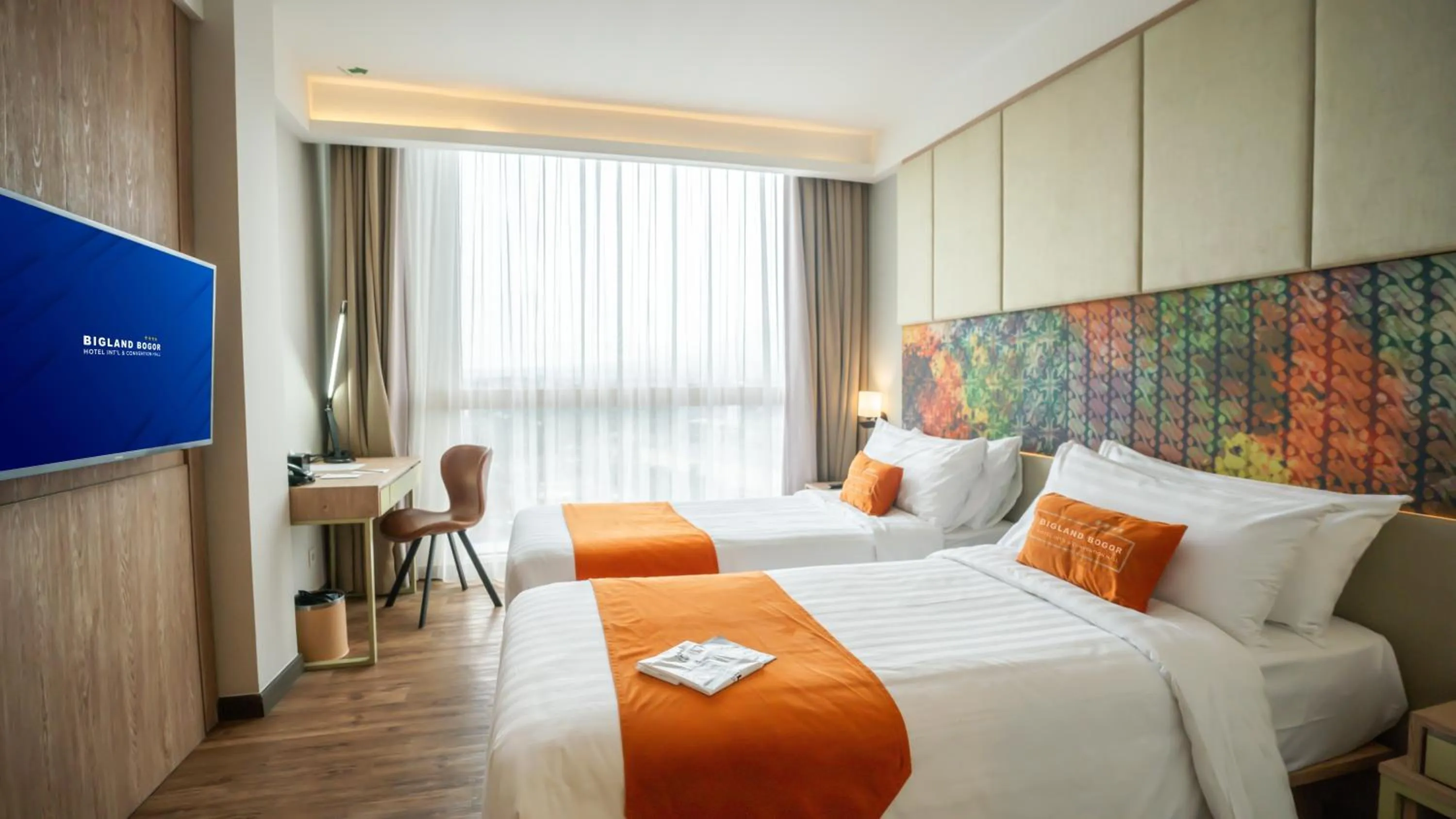 Bed in Bigland Bogor Hotel Powered by Archipelago