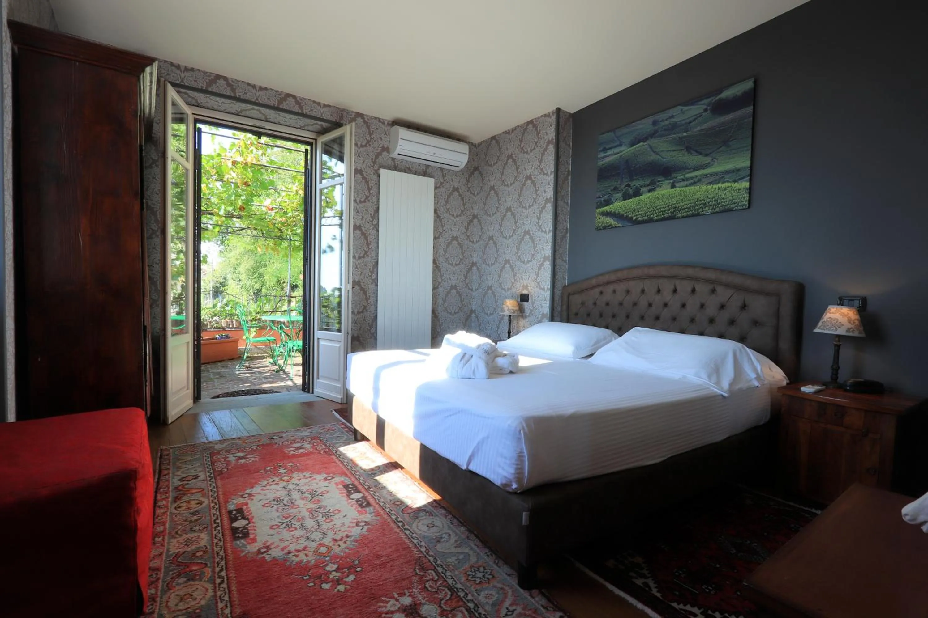 Bed in Felicin - Palazzo Boeri Panoramic Suites