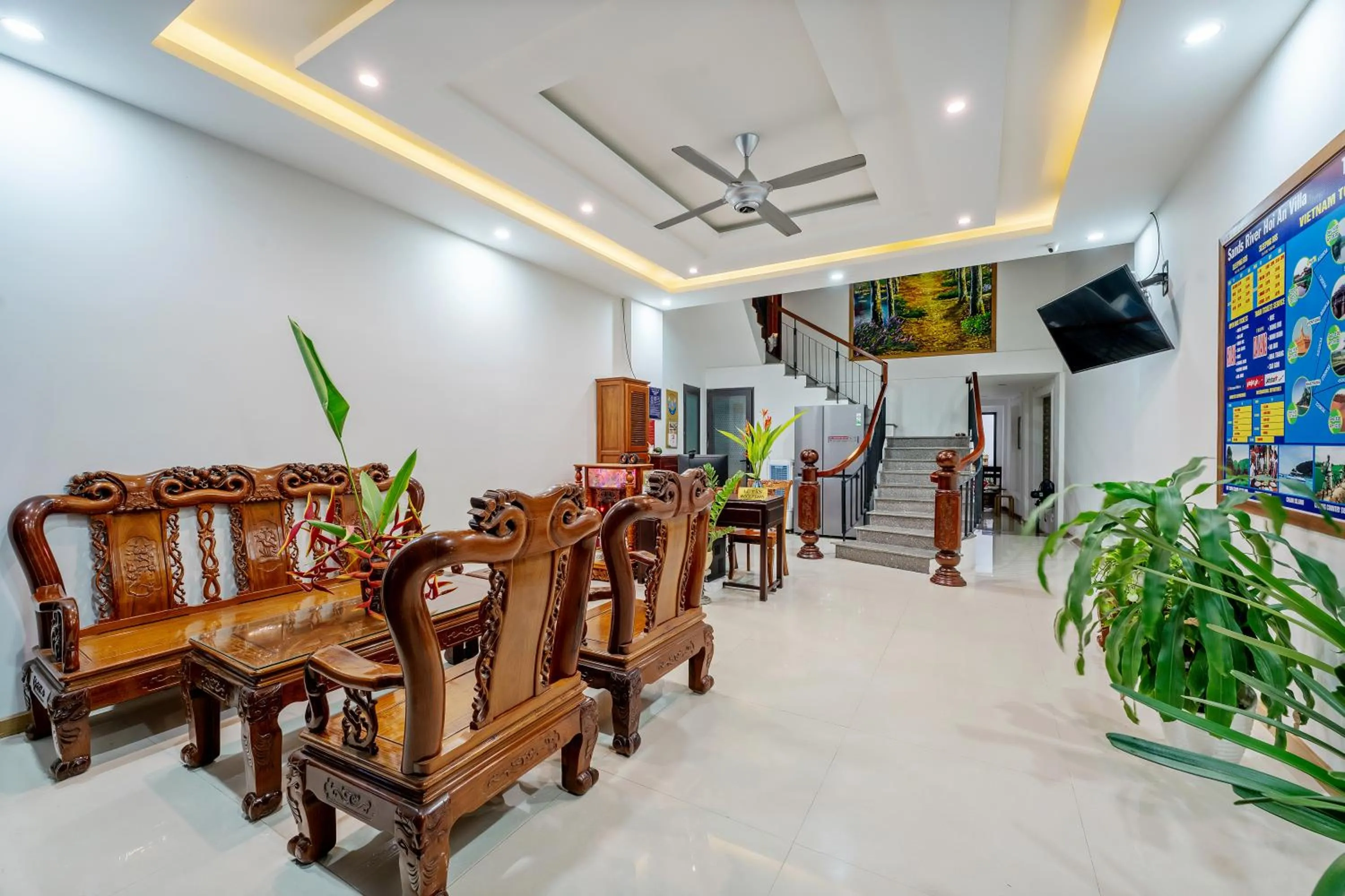 Living room in Sands River Hoi An Villa