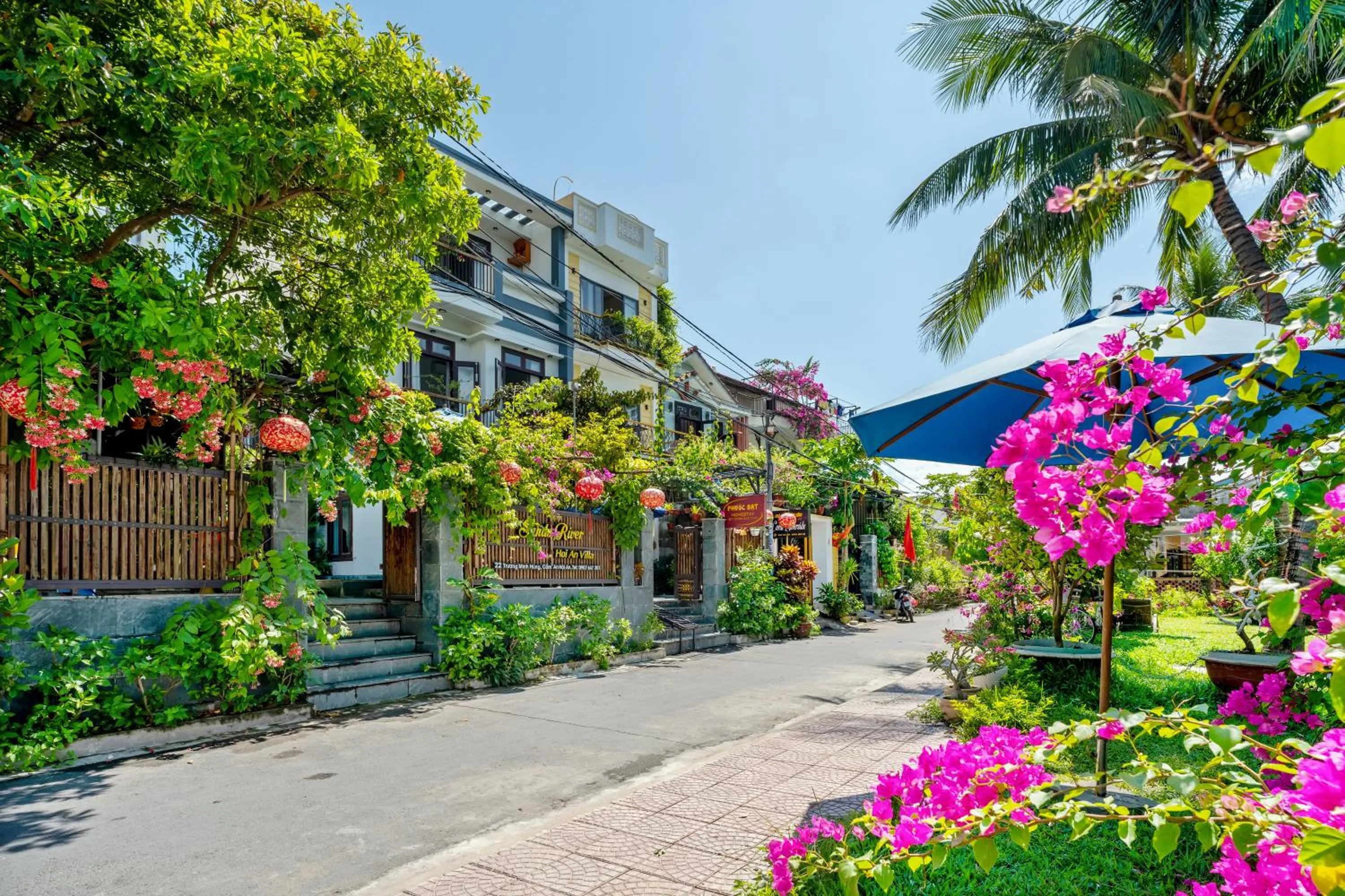 Quiet street view in Sands River Hoi An Villa