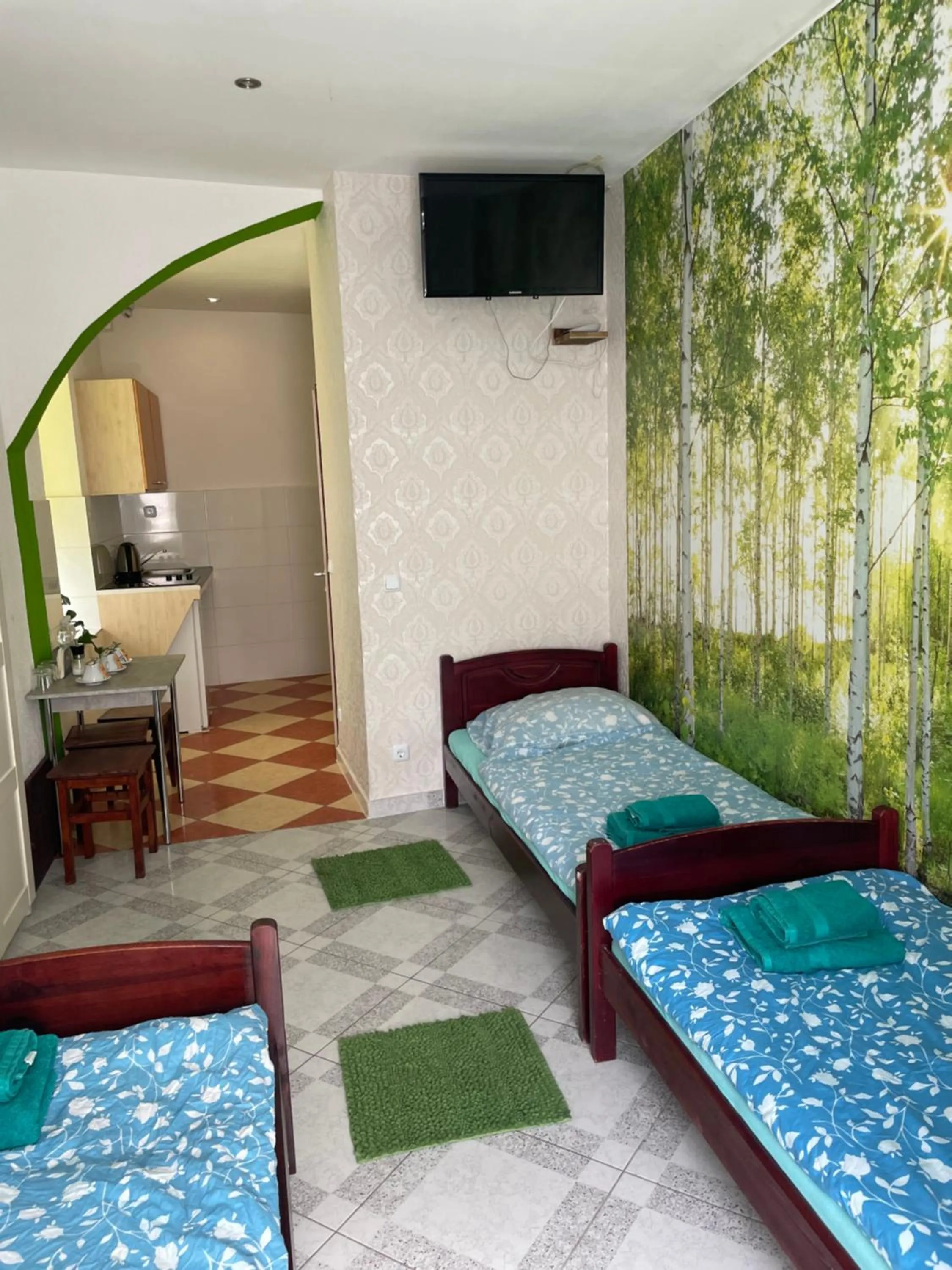 Communal lounge/ TV room, Bed in Viktoria ARTUR