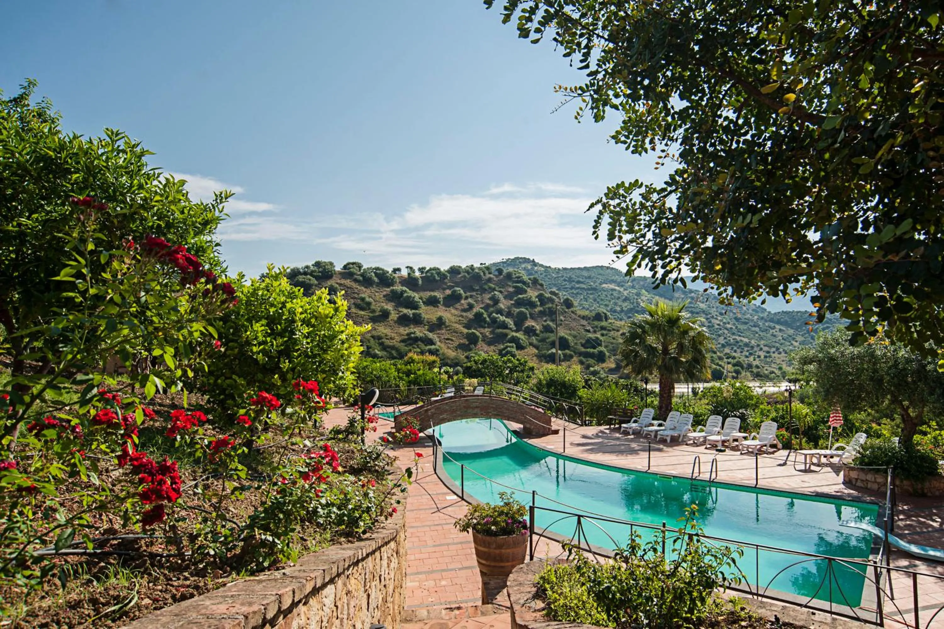 Pool view in Azienda Agrituristica Bergi