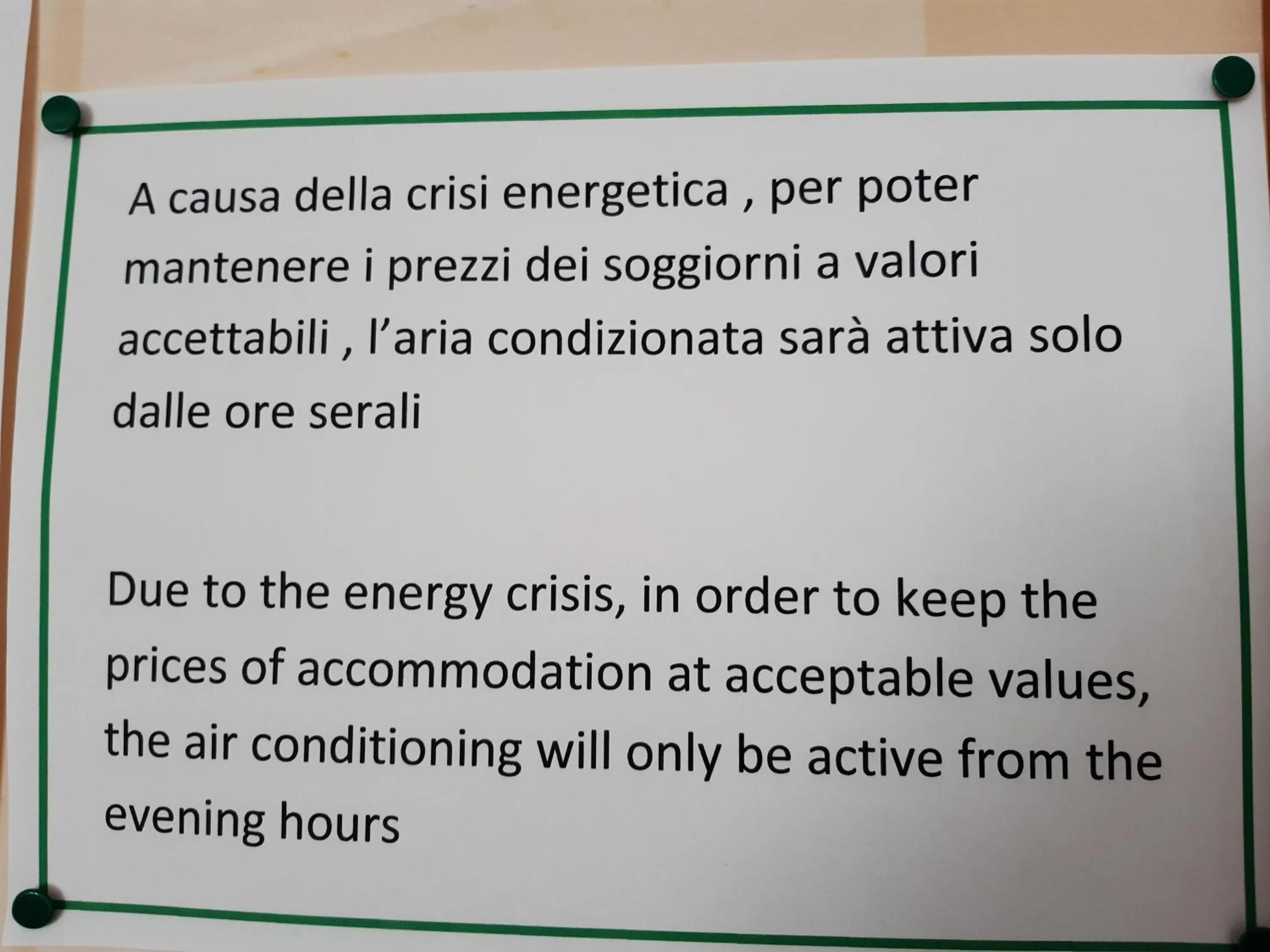 air conditioner in Agriturismo Campi Di Grano
