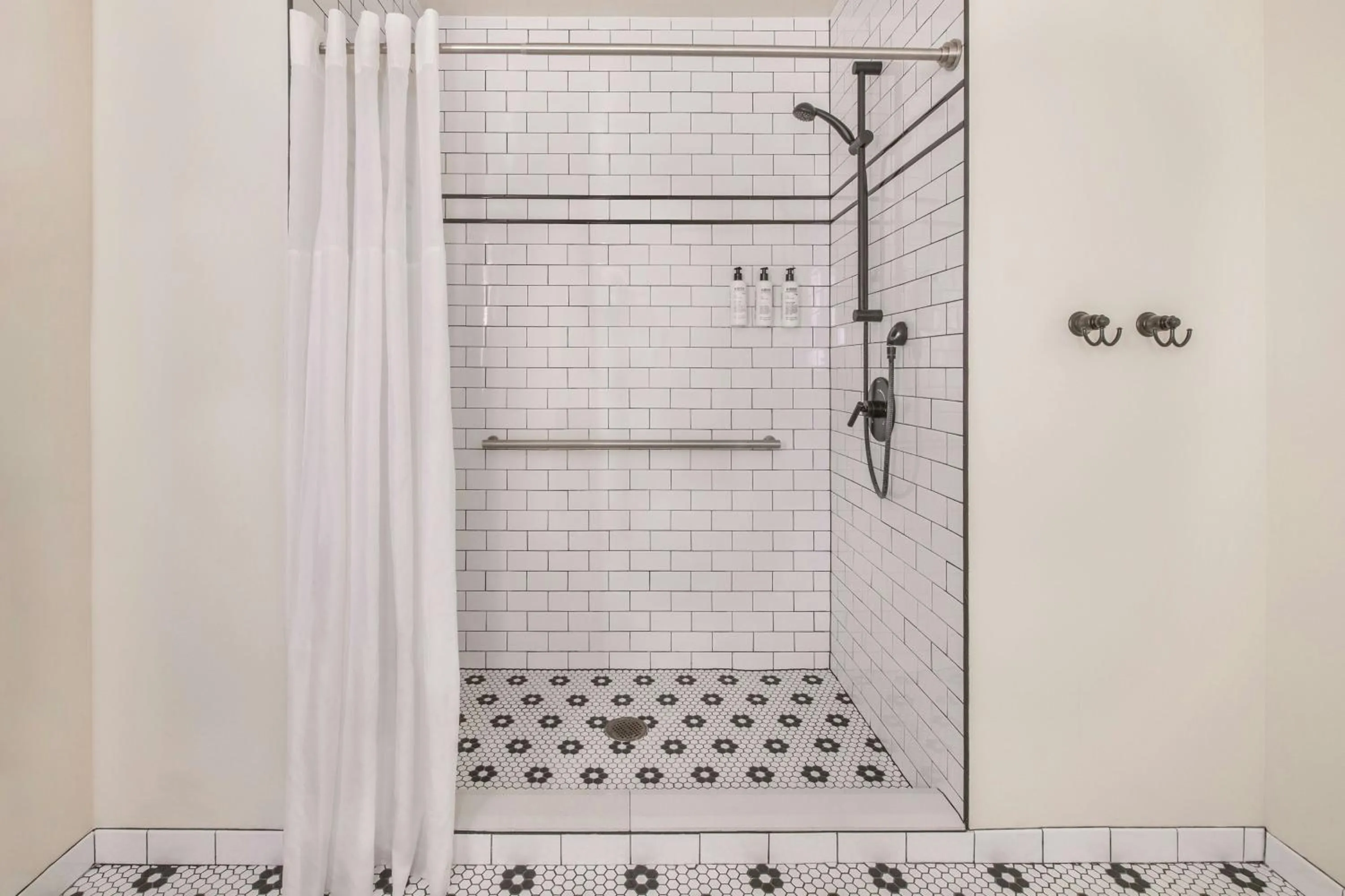 Bathroom in FOUND Hotel, Santa Monica, Series by Marriott