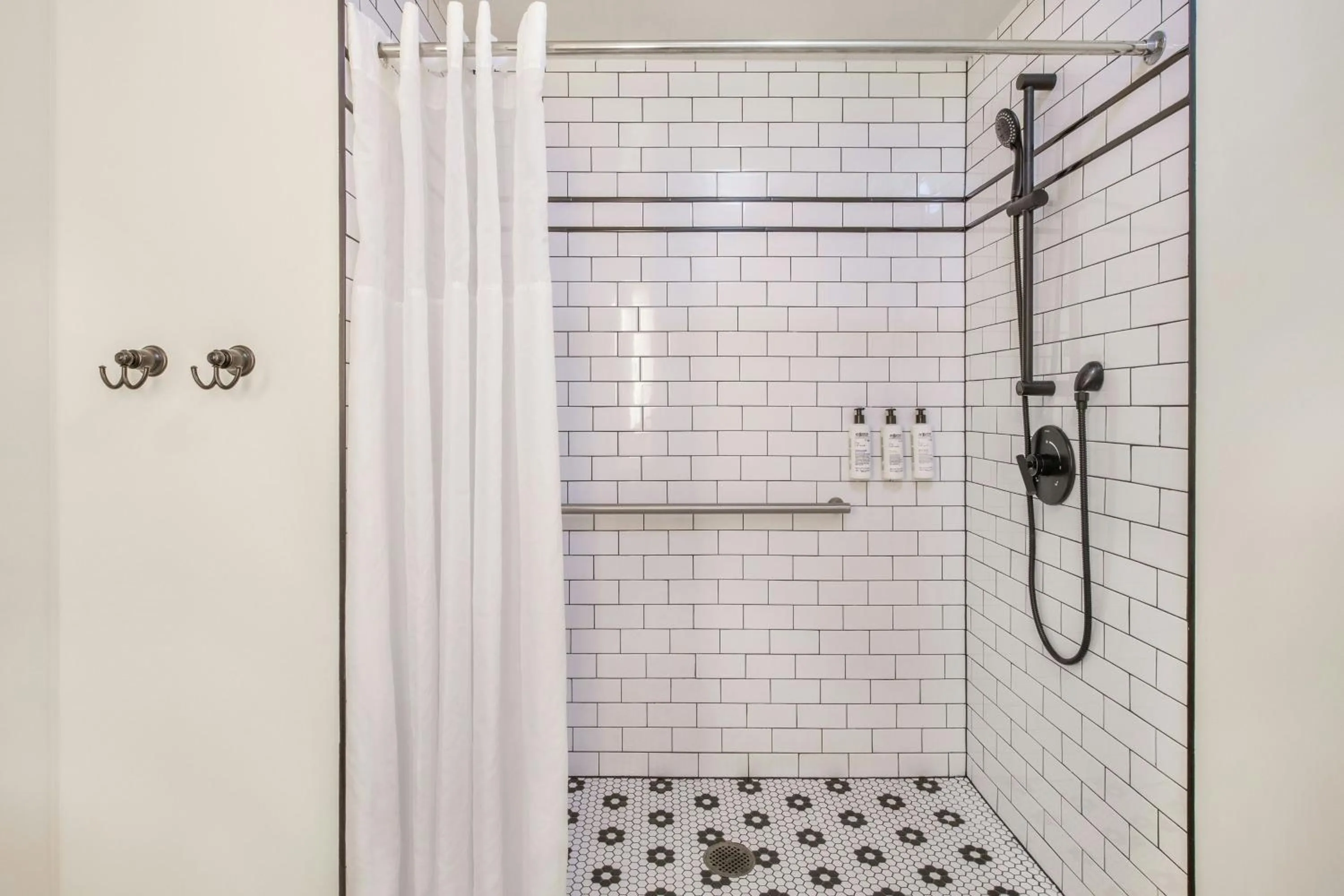 Bathroom in FOUND Hotel, Santa Monica, Series by Marriott