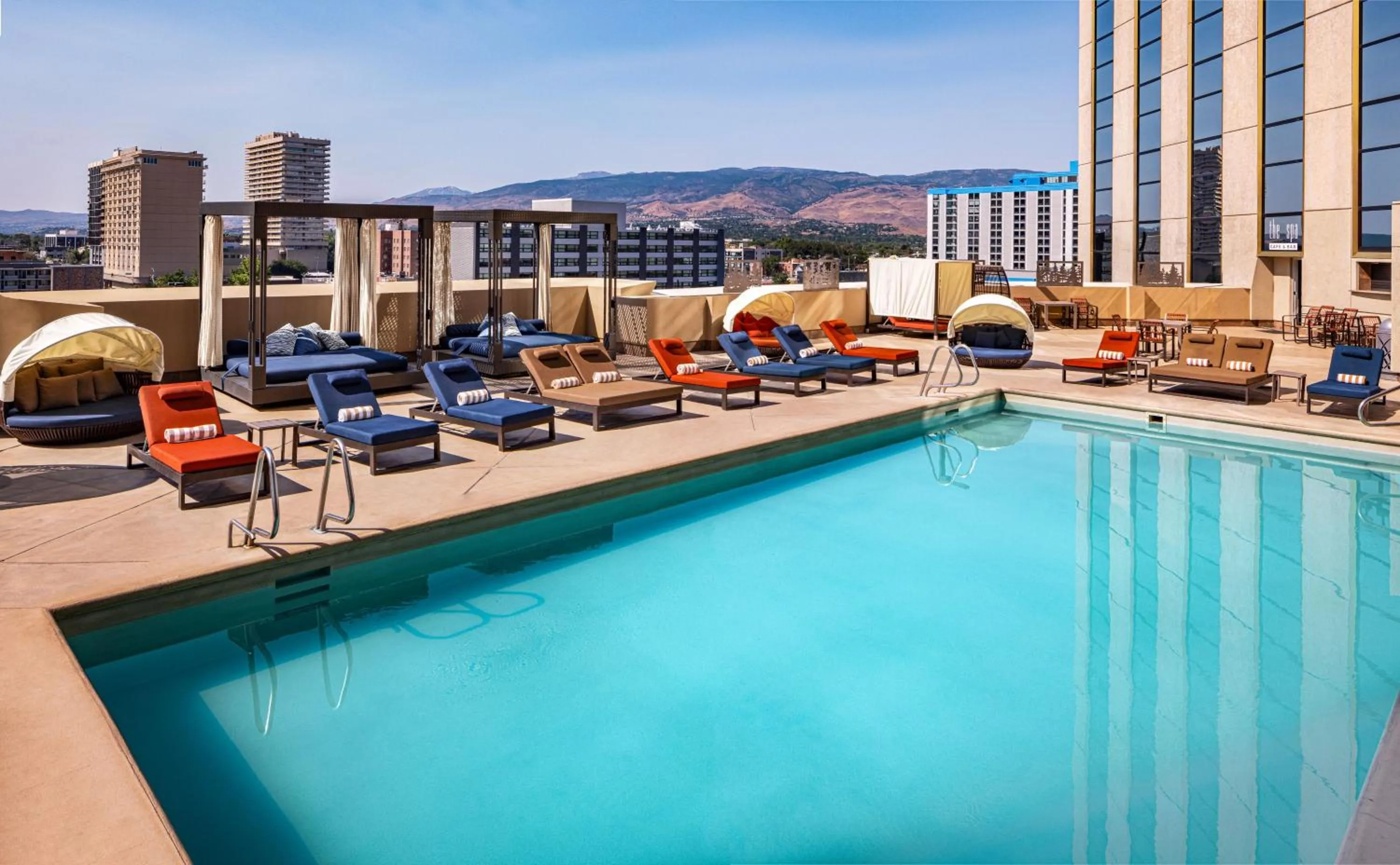 Pool view in Silver Legacy Reno, A Caesars Destination