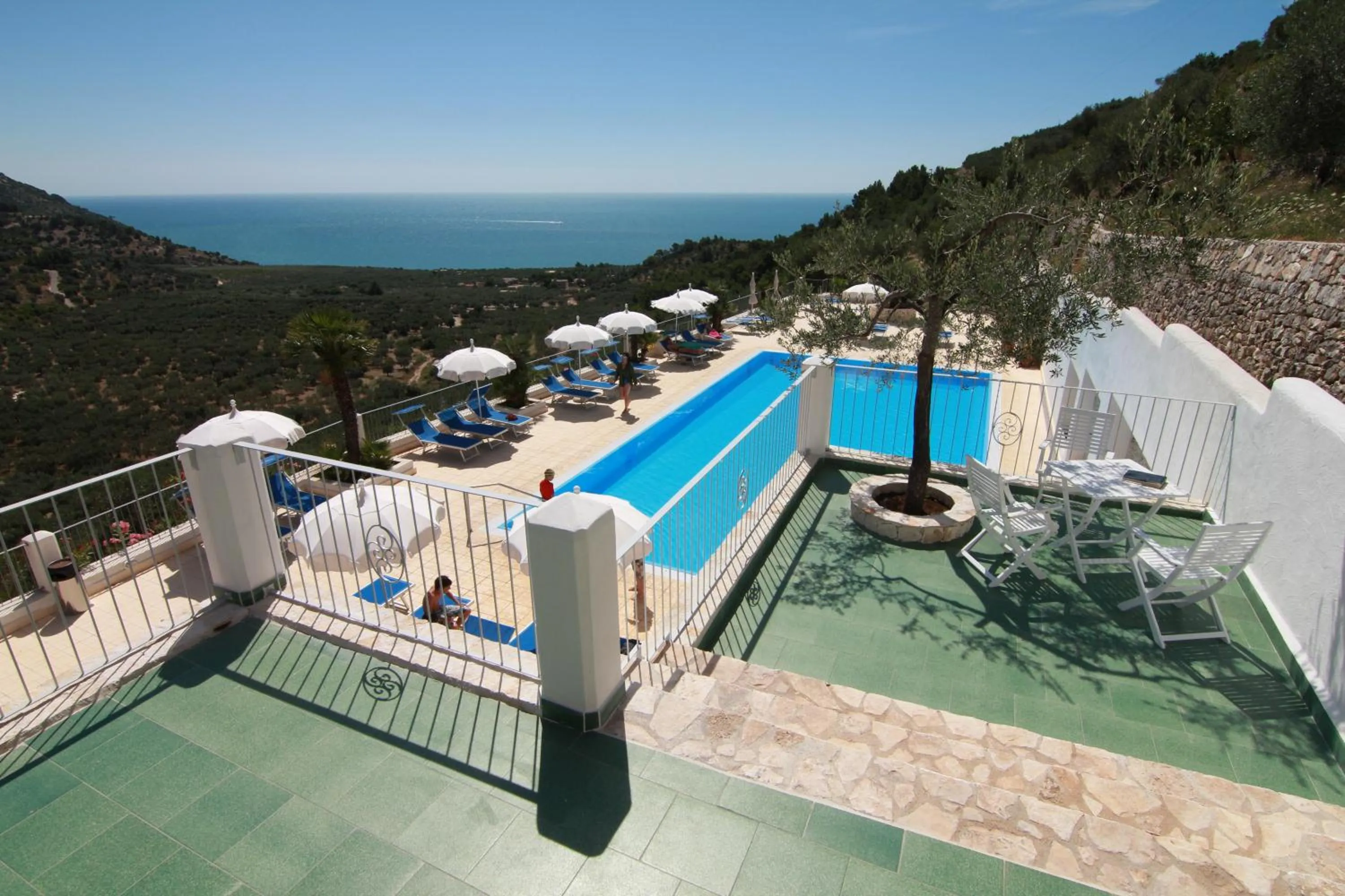 Pool view in Residence Montelci