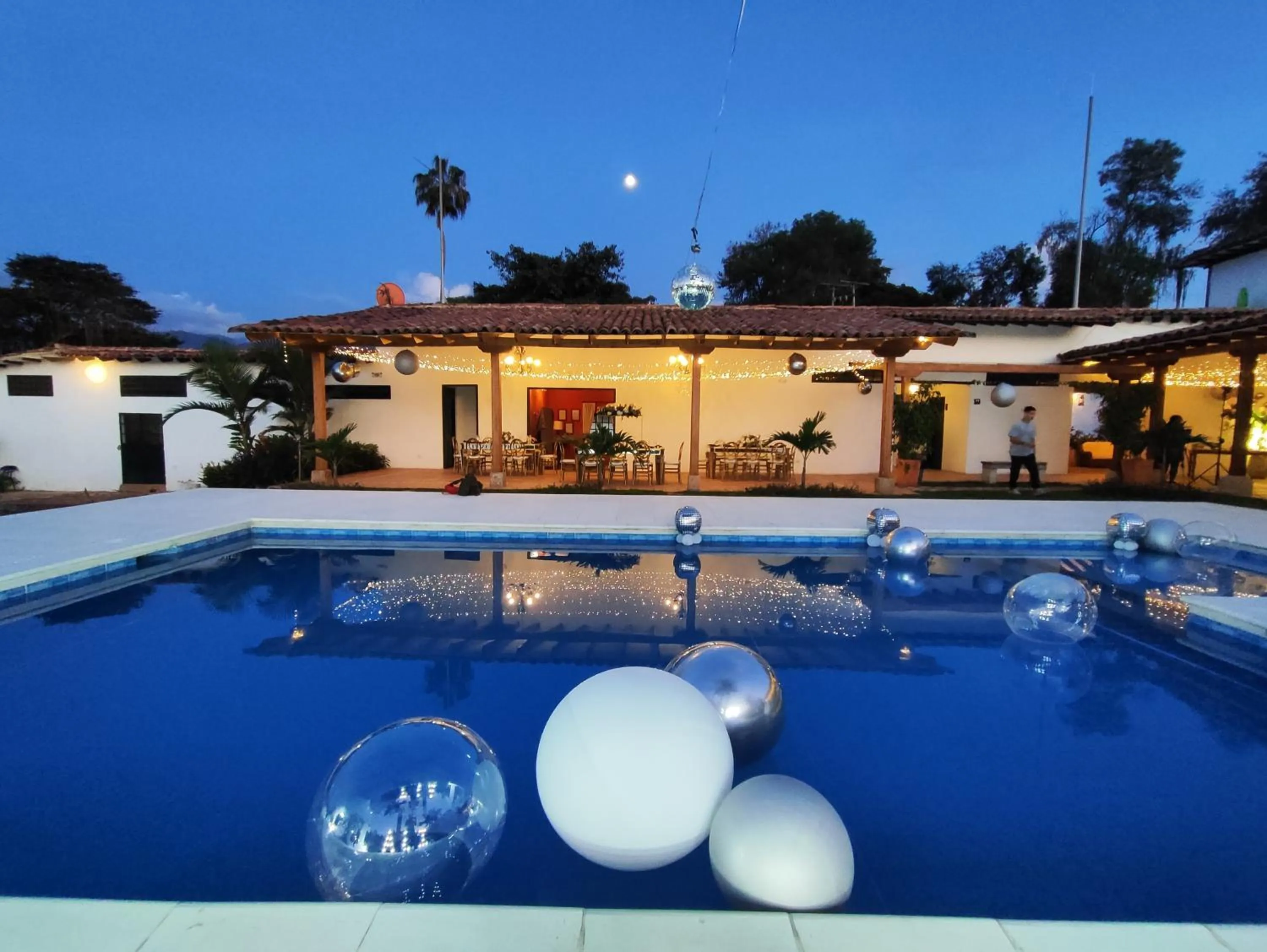 Swimming pool in Hotel Hacienda El Novillero