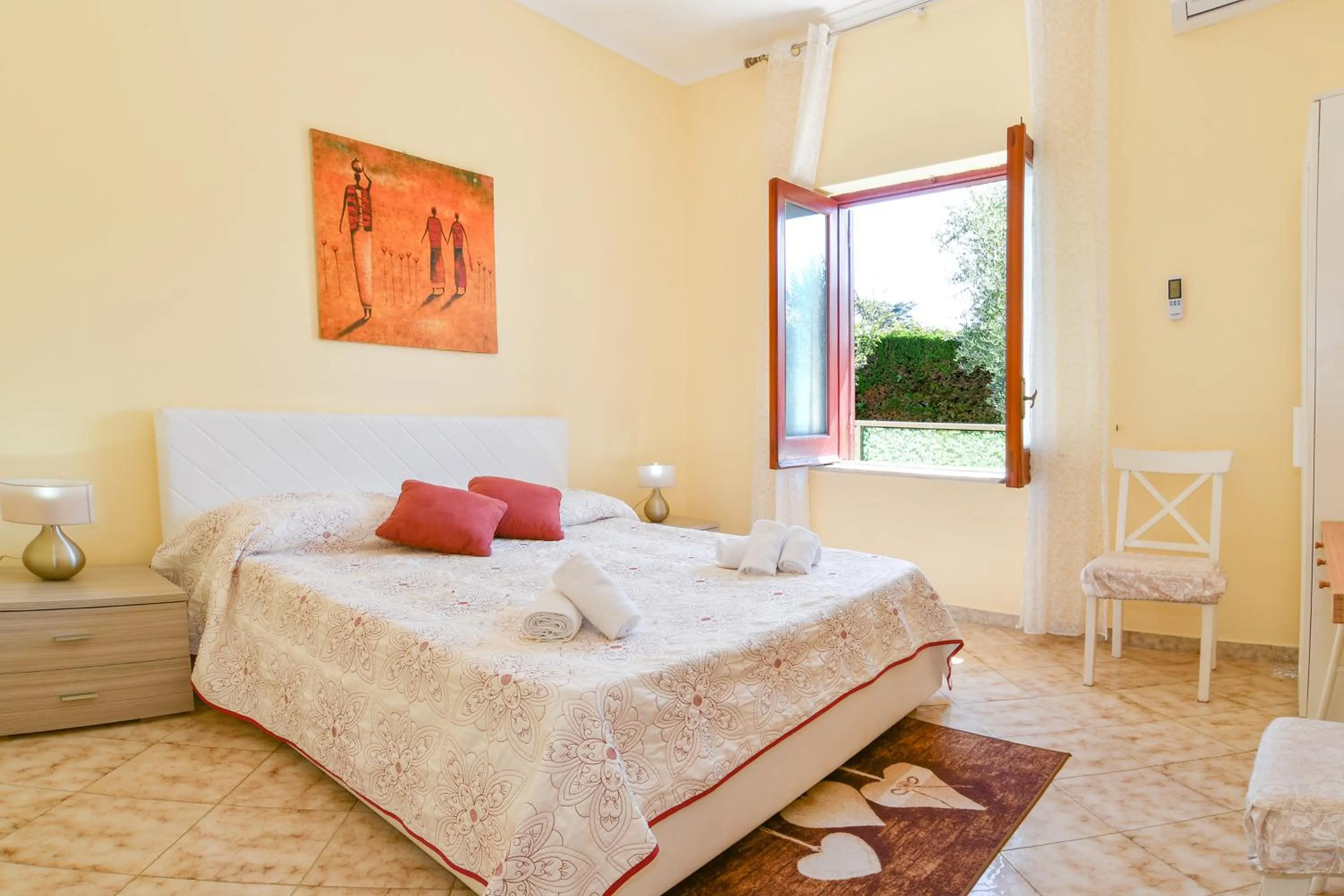 View (from property/room), Bed in Green Paradise Affittacamere