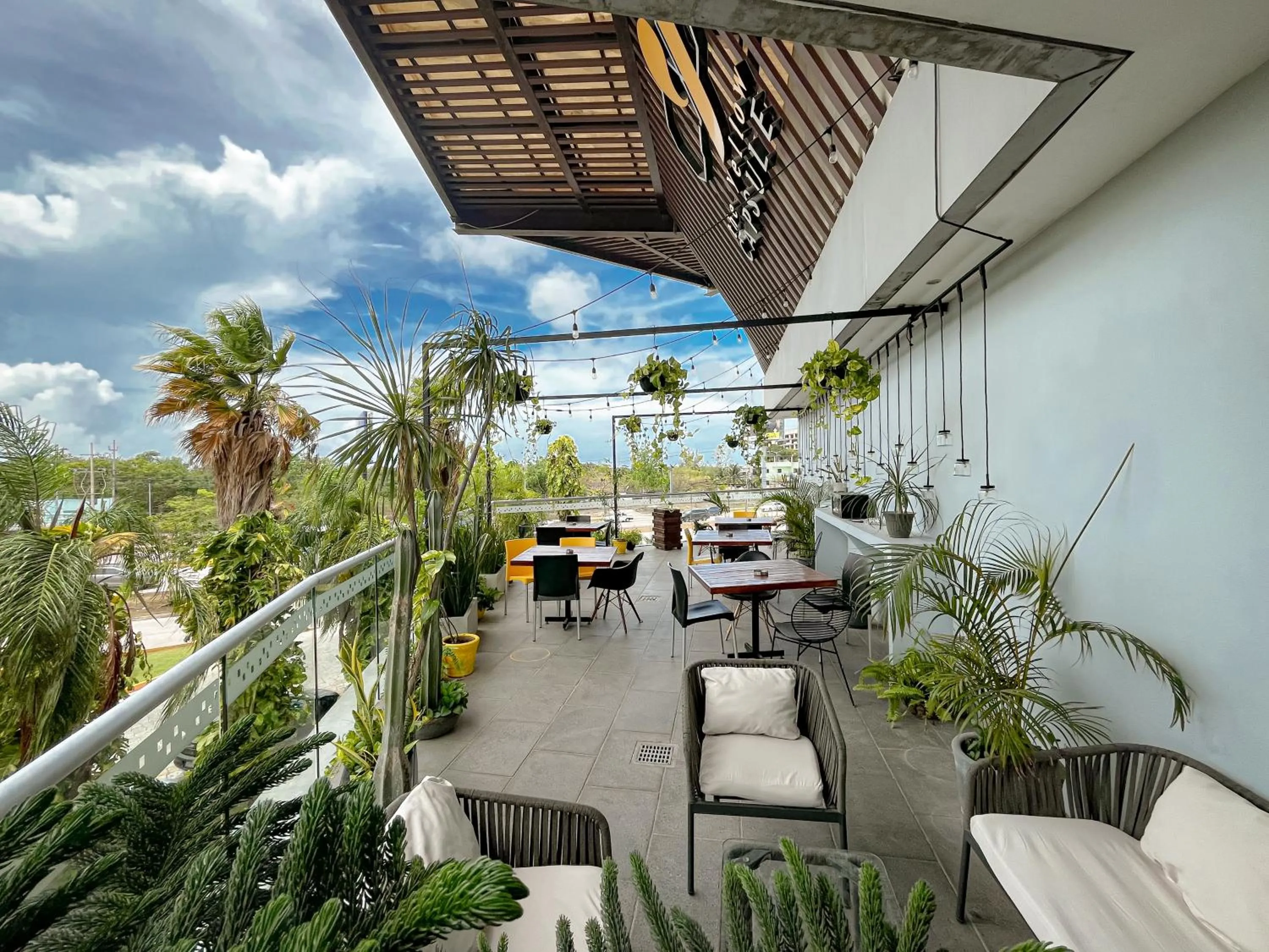 Balcony/Terrace in The Yellow Capsule Cancun Close to Airport