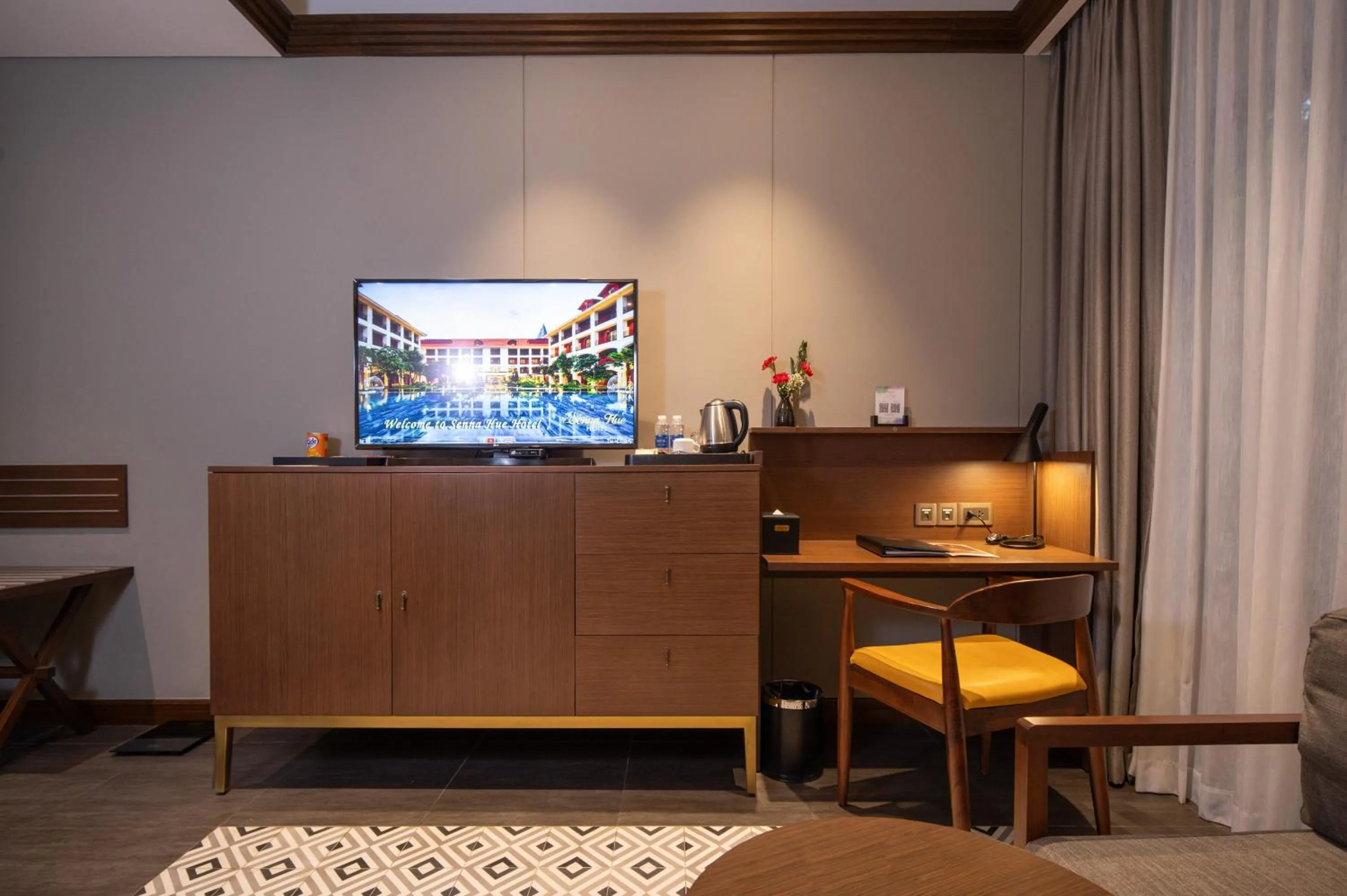 Seating area in Senna Hue Hotel