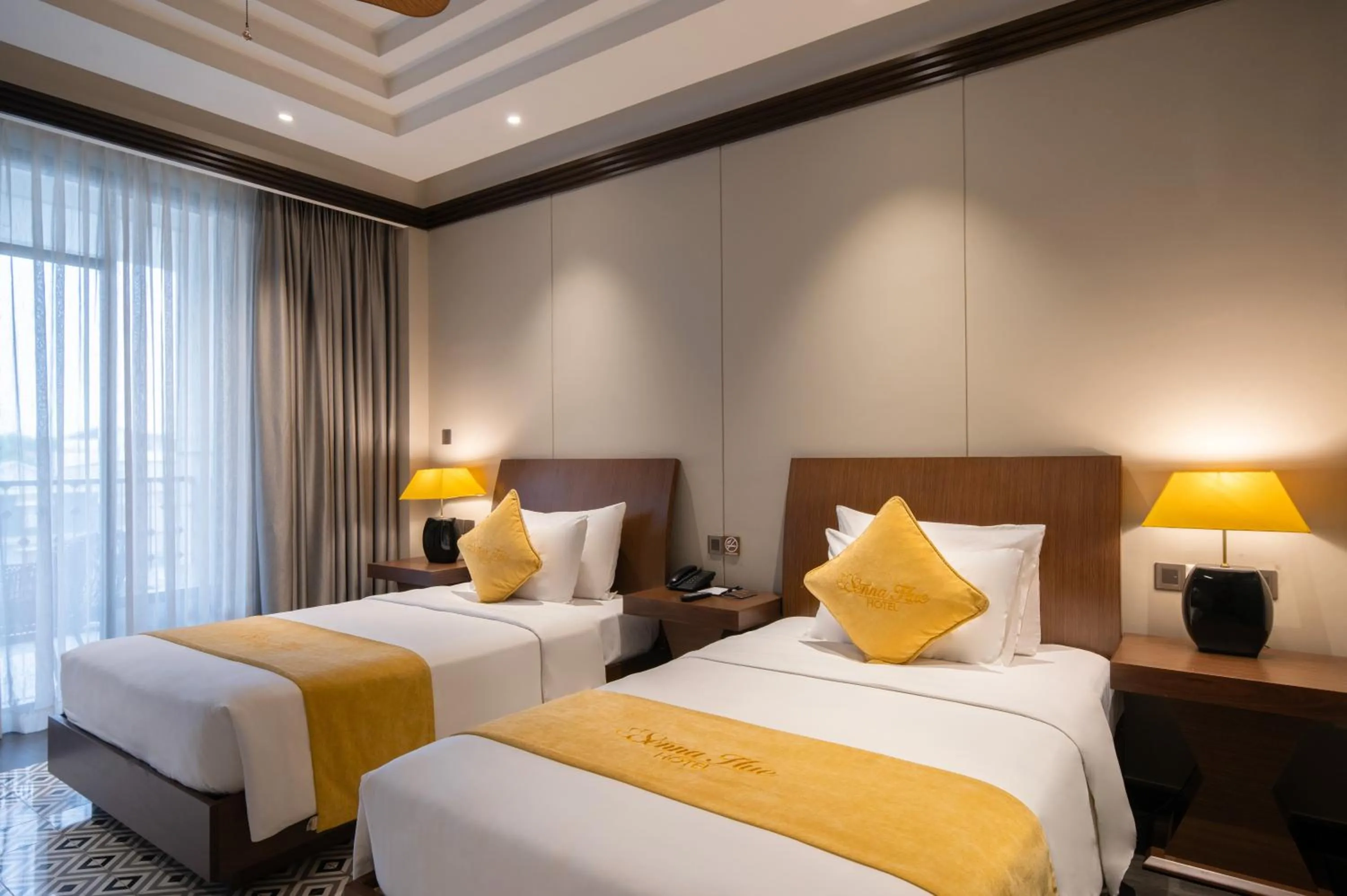 Bed in Senna Hue Hotel