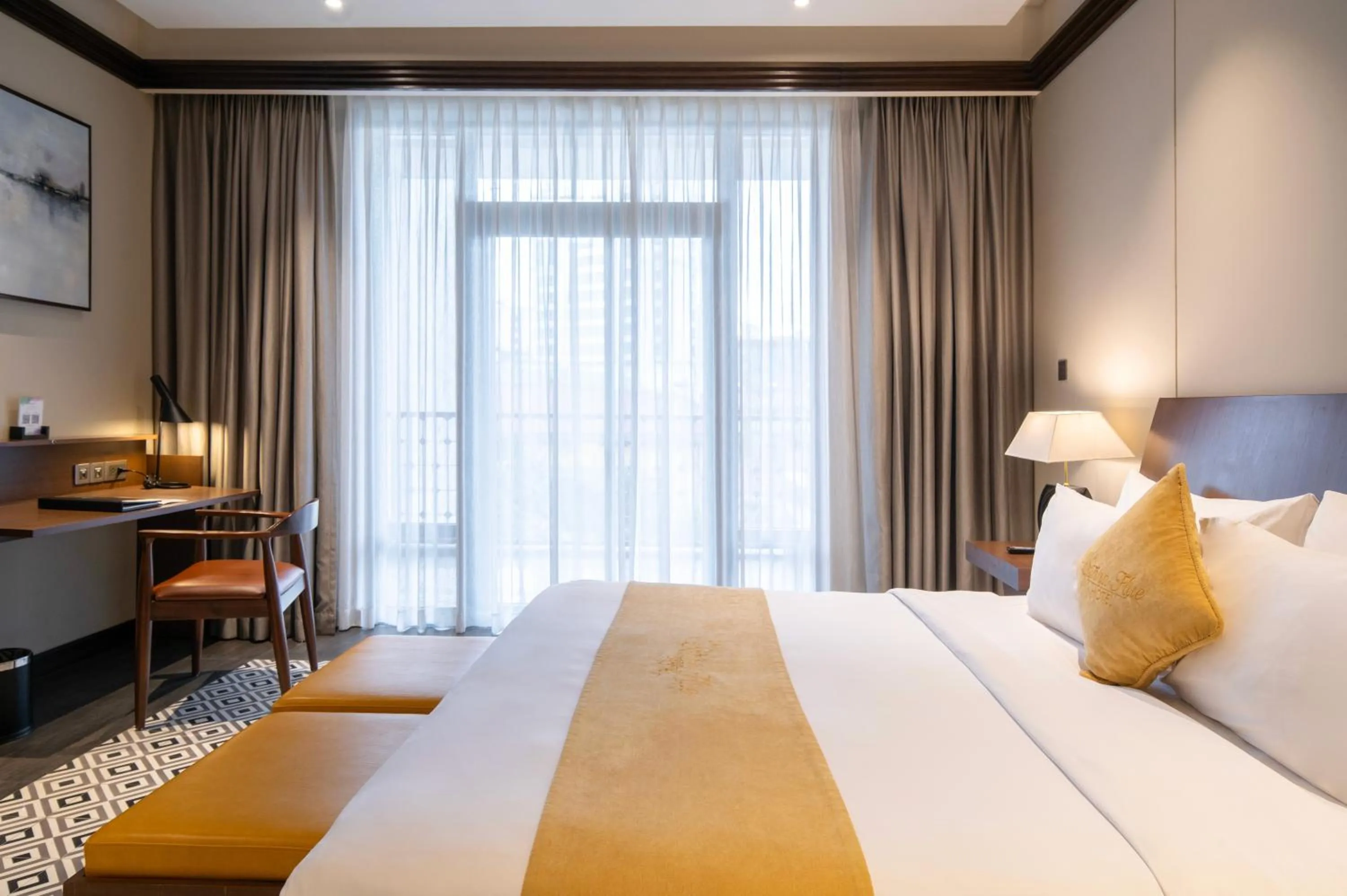 Bed in Senna Hue Hotel