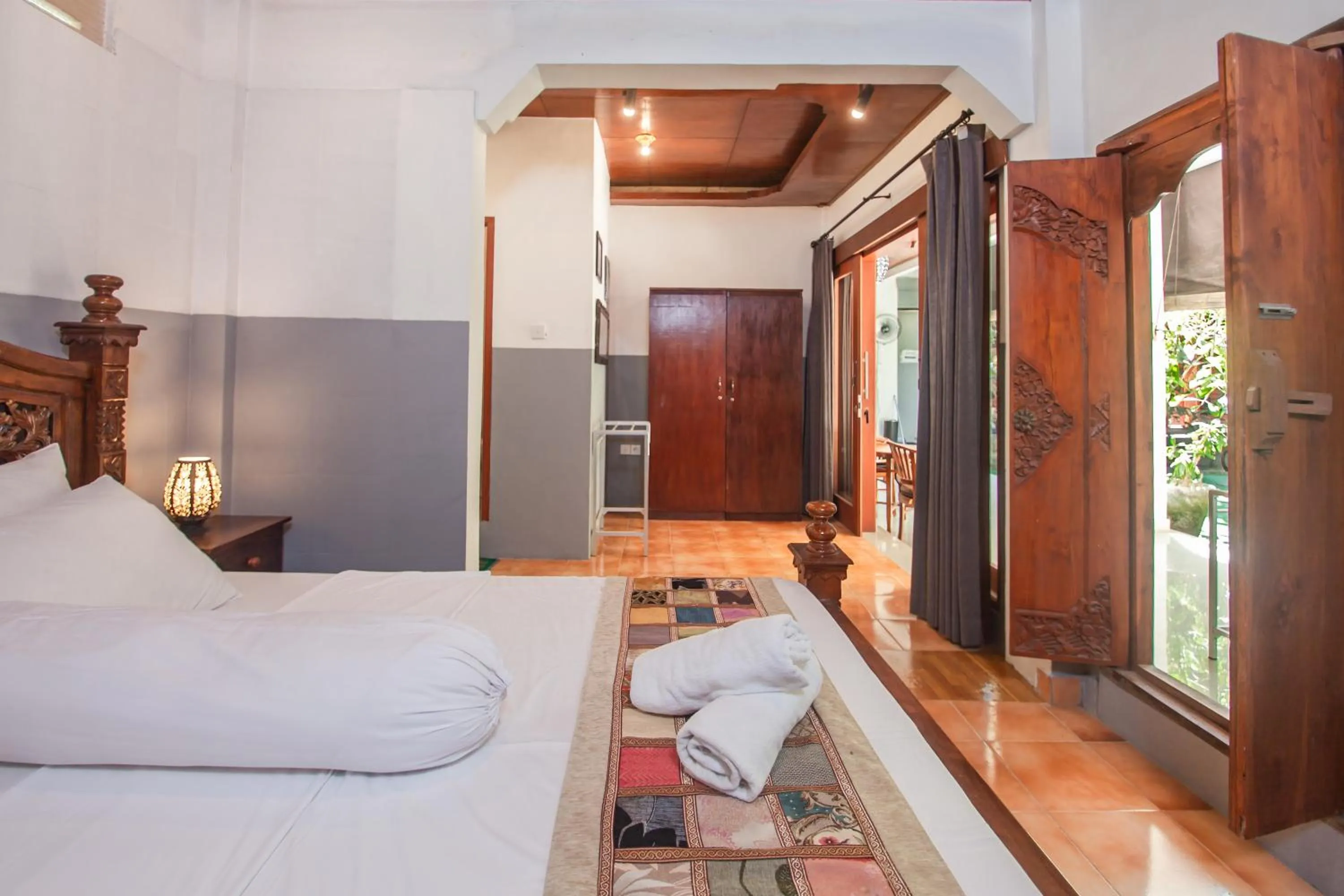 Bed in Pondok Taksu Bali