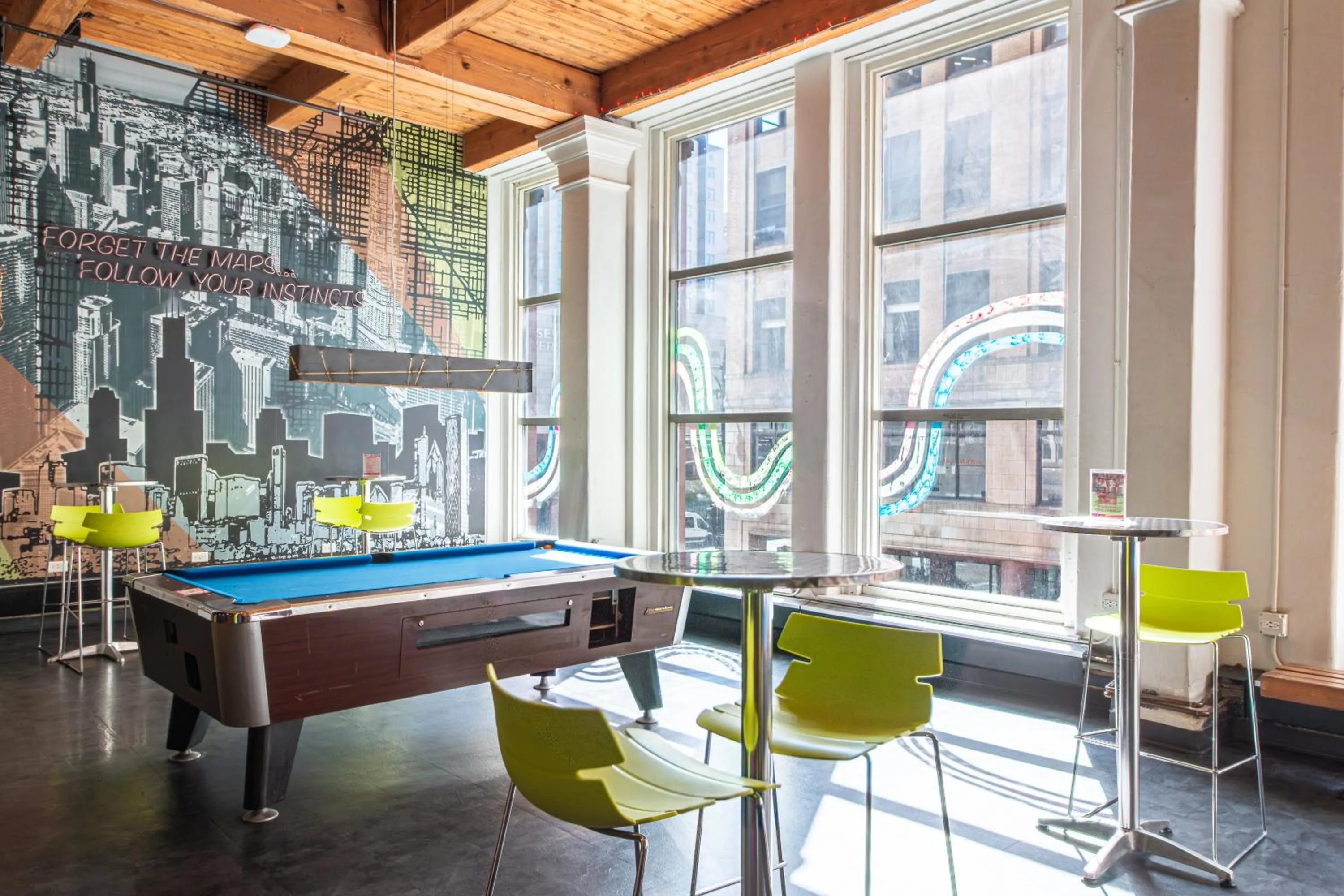 Billiard in HI Chicago Hostel