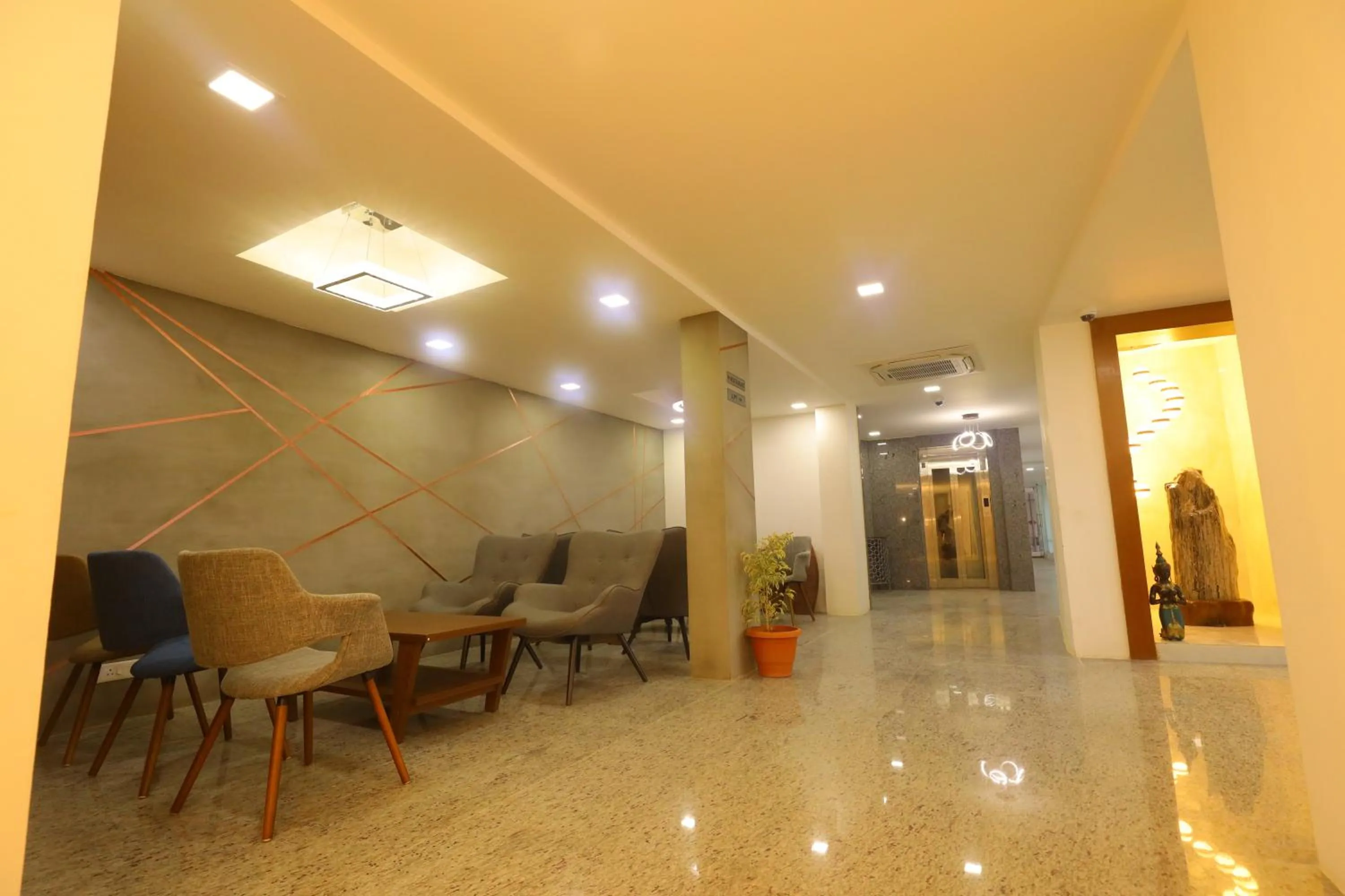 Lobby or reception in Kfour Apartment & Hotels Private Limited