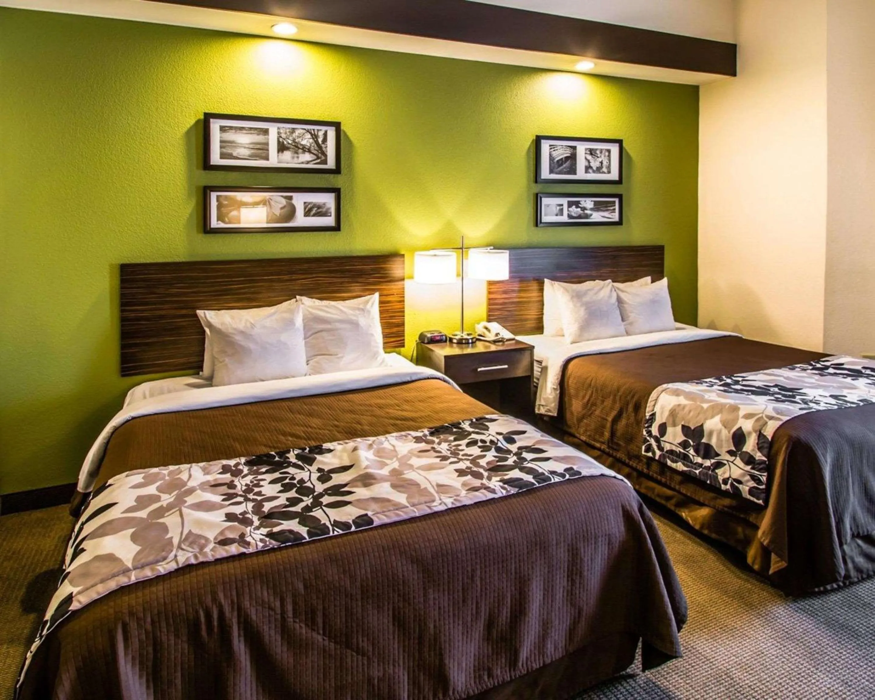 Photo of the whole room, Bed in Sleep Inn & Suites Orlando International Airport