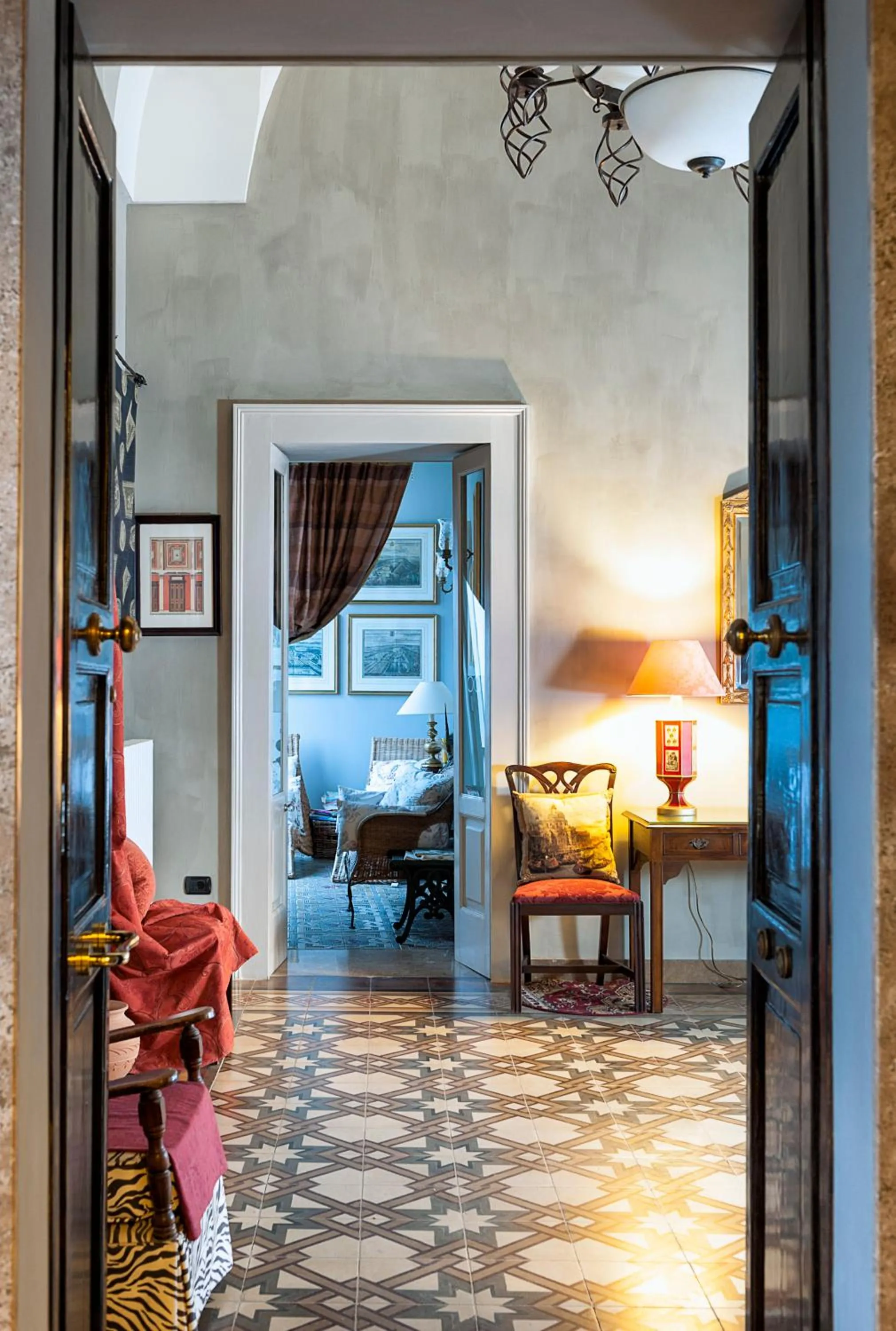 Communal lounge/ TV room, Bed in Palazzo Muro Leccese Relais de Charme & Wellness