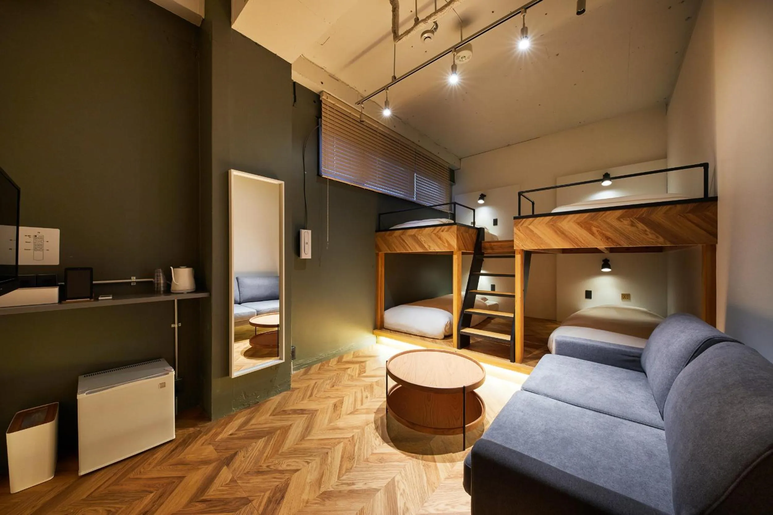 Living room, Bed in mizuka Daimyo 6 - unmanned hotel -