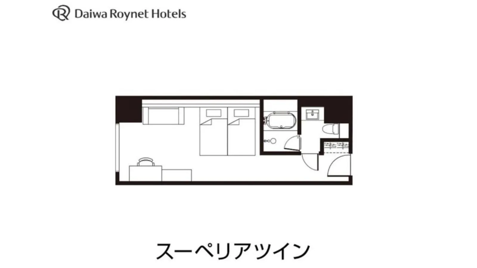 Floor plan in Daiwa Roynet Hotel Tokyo Kyobashi PREMIER