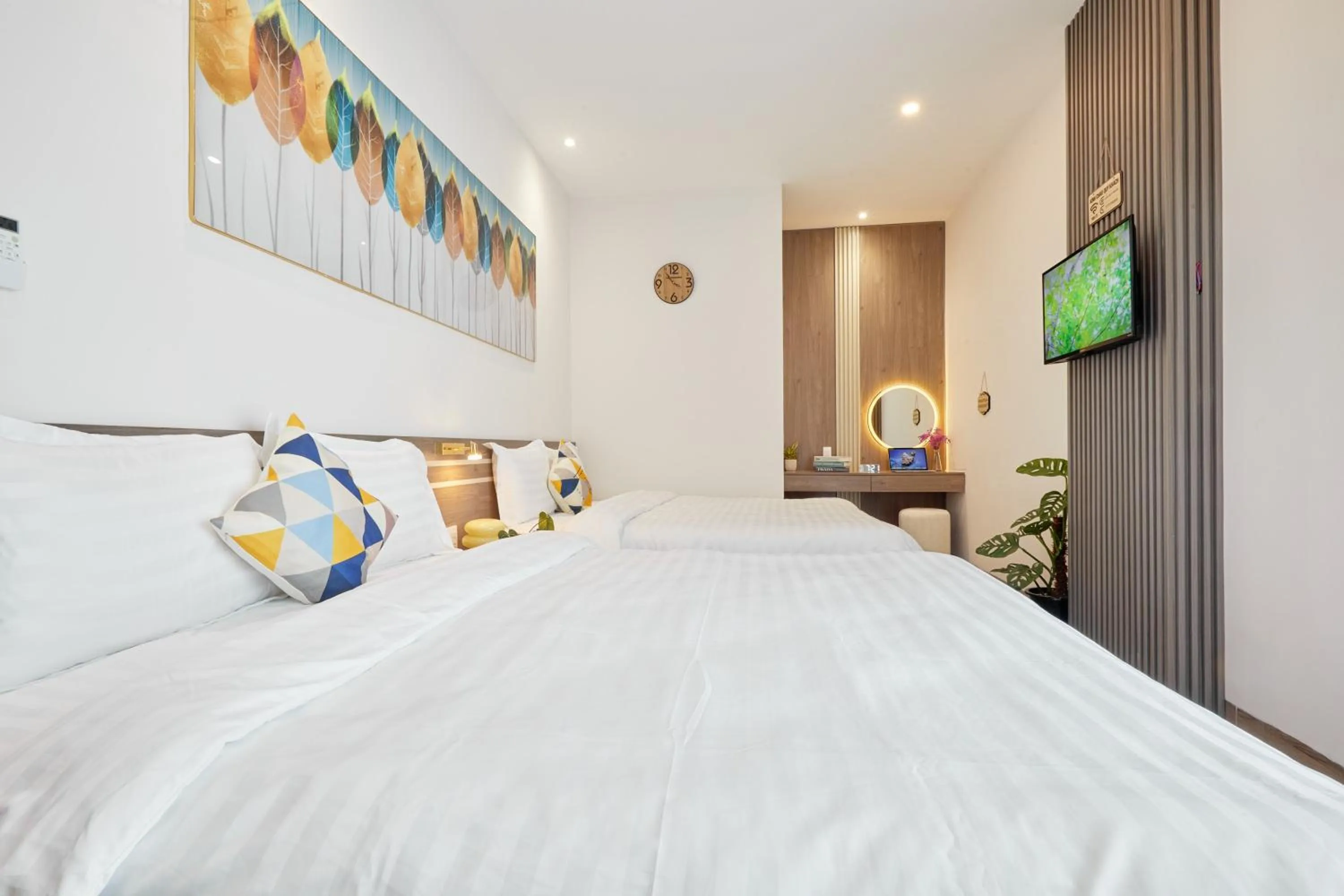 Bed in Lux Quy Nhon Homestay