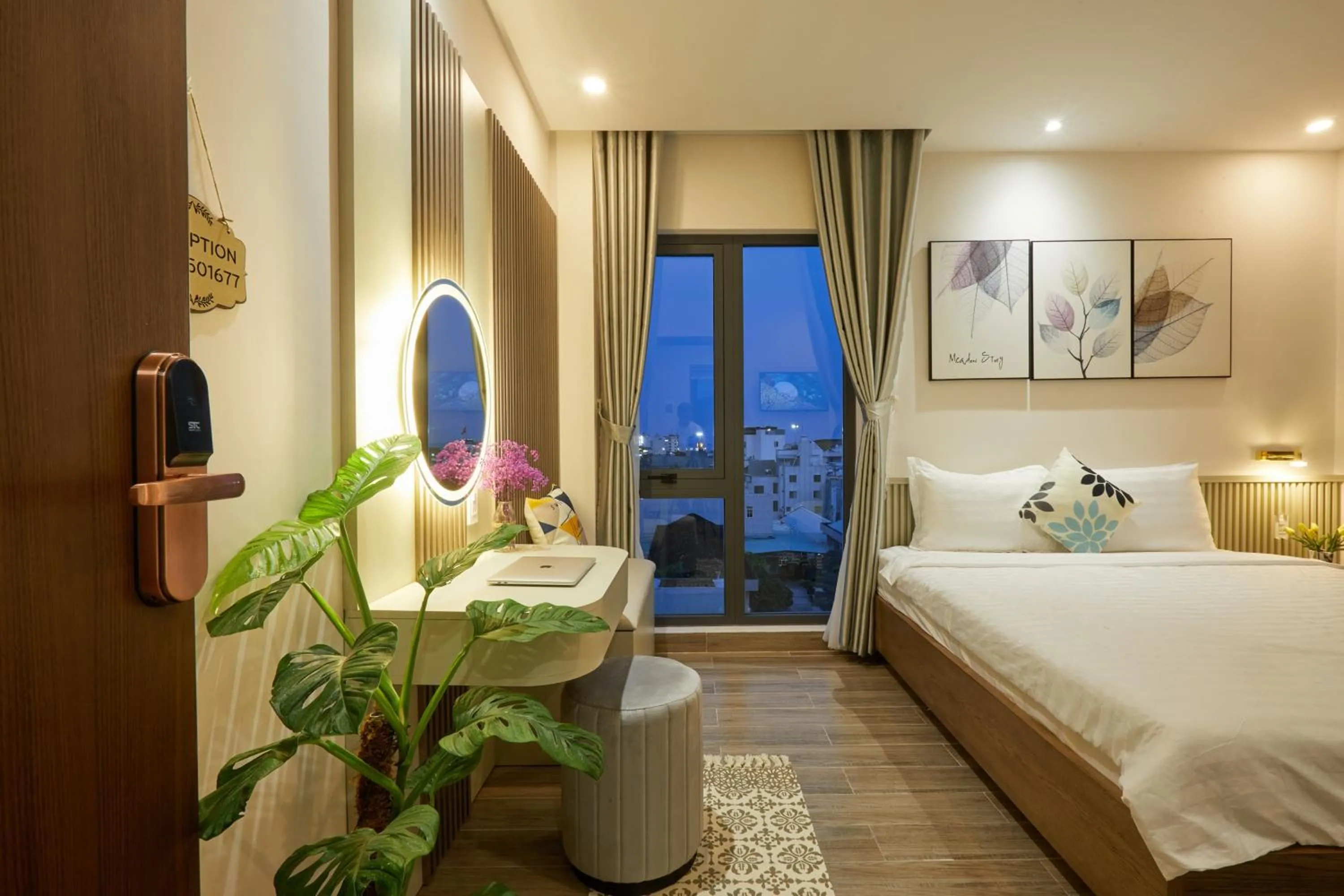 Bed in Lux Quy Nhon Homestay