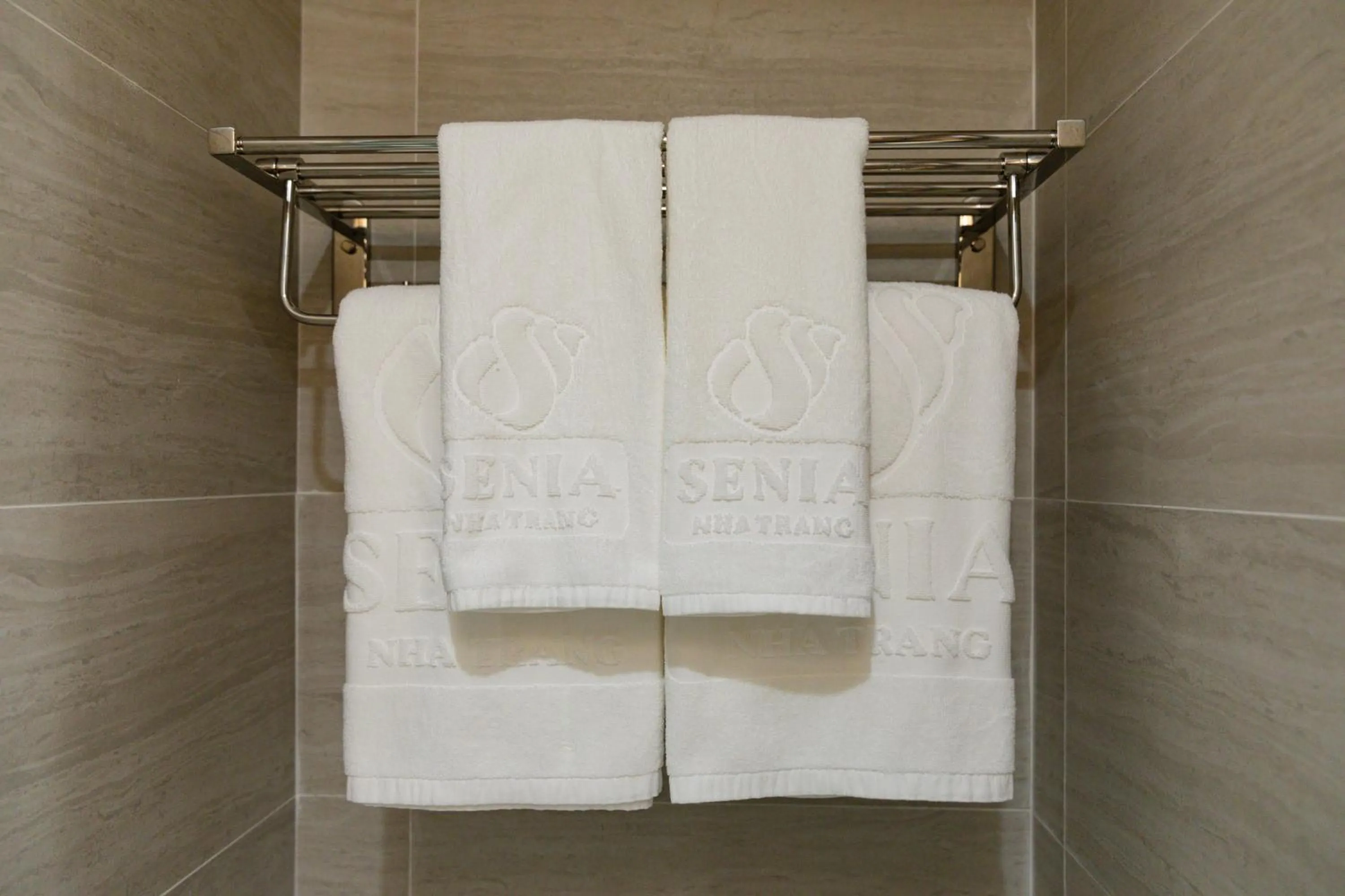 towels, Bed in Senia Hotel Nha Trang