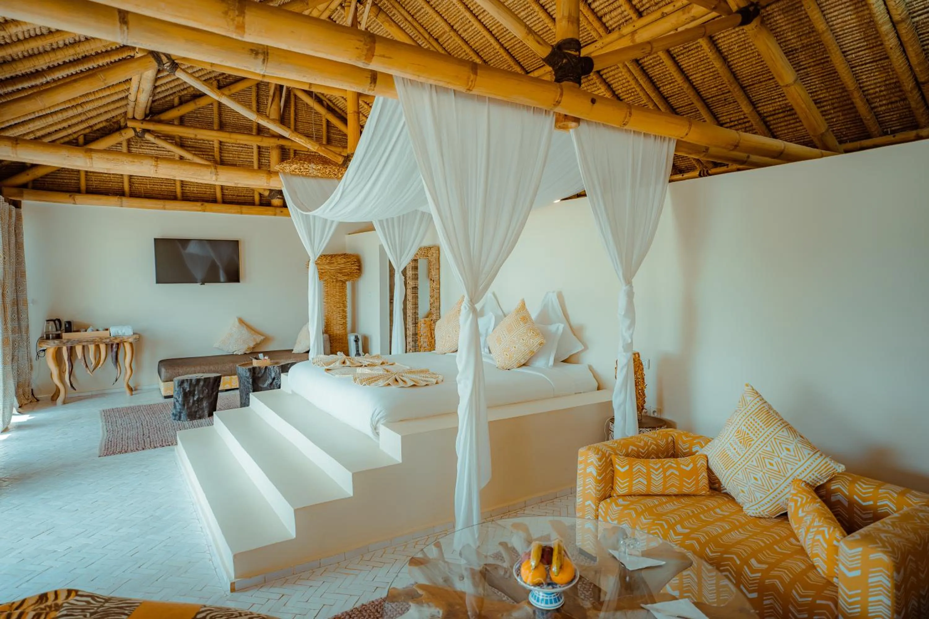 Bedroom, Bed in La Crique Nature & Spa