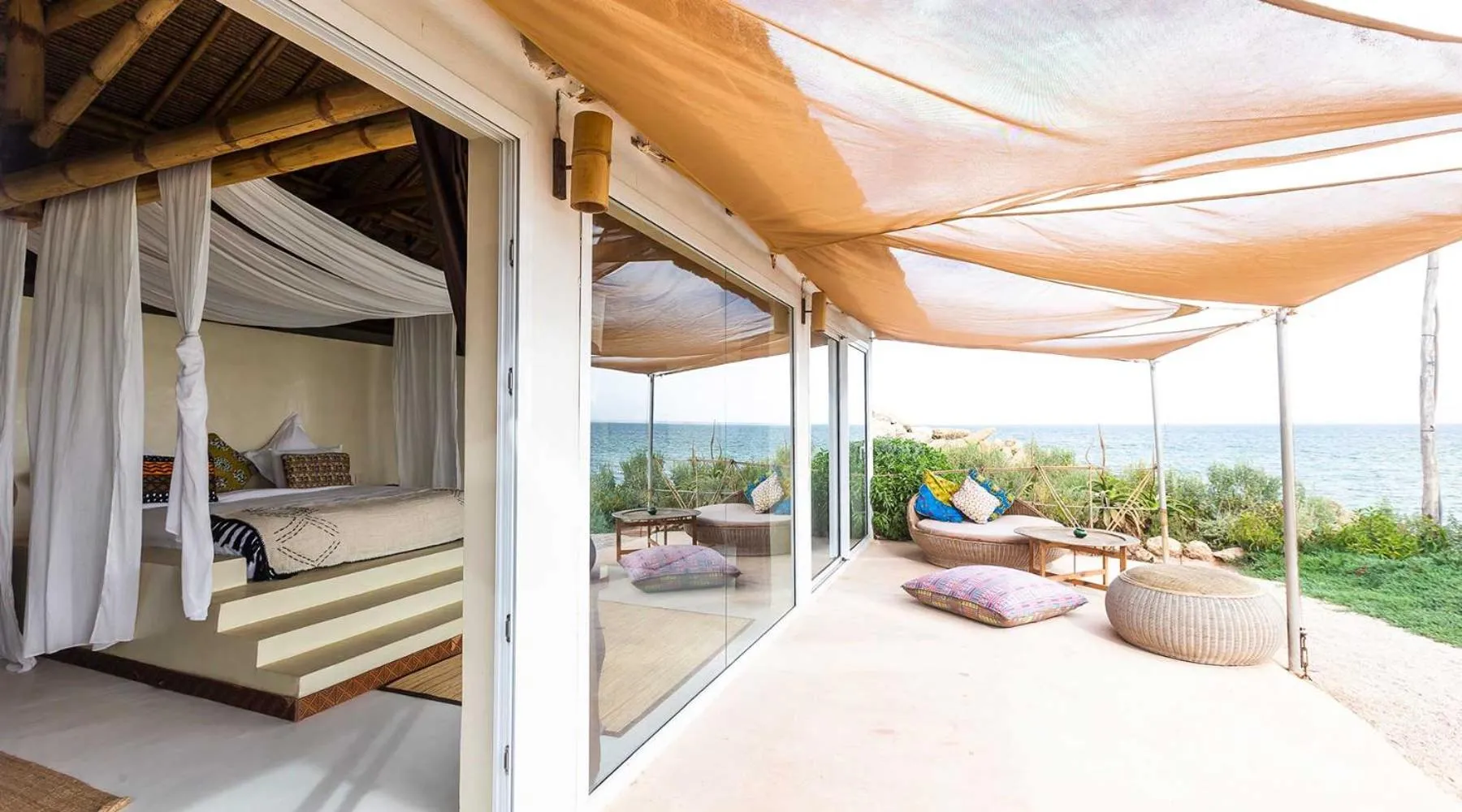 Bedroom in La Crique Nature & Spa